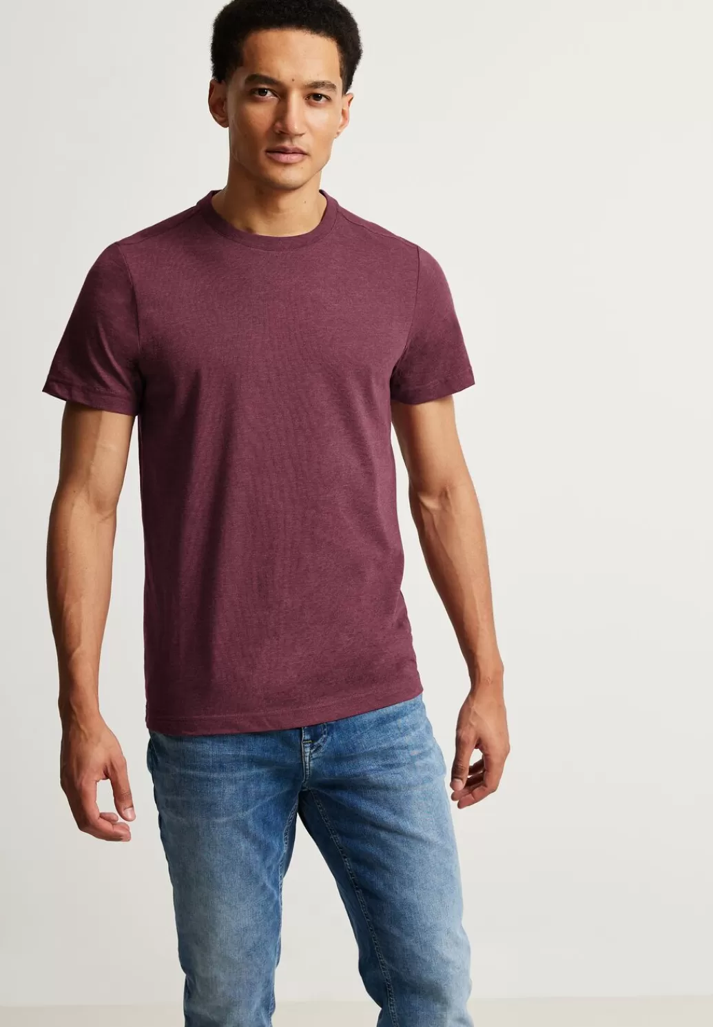 Street One T-Shirt In Melange Optik^Herren T-Shirts & Polos