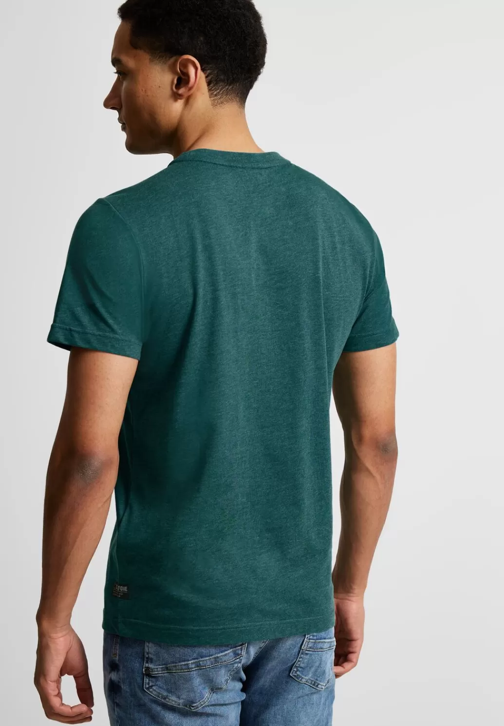 Street One T-Shirt In Melange Optik^Herren T-Shirts & Polos