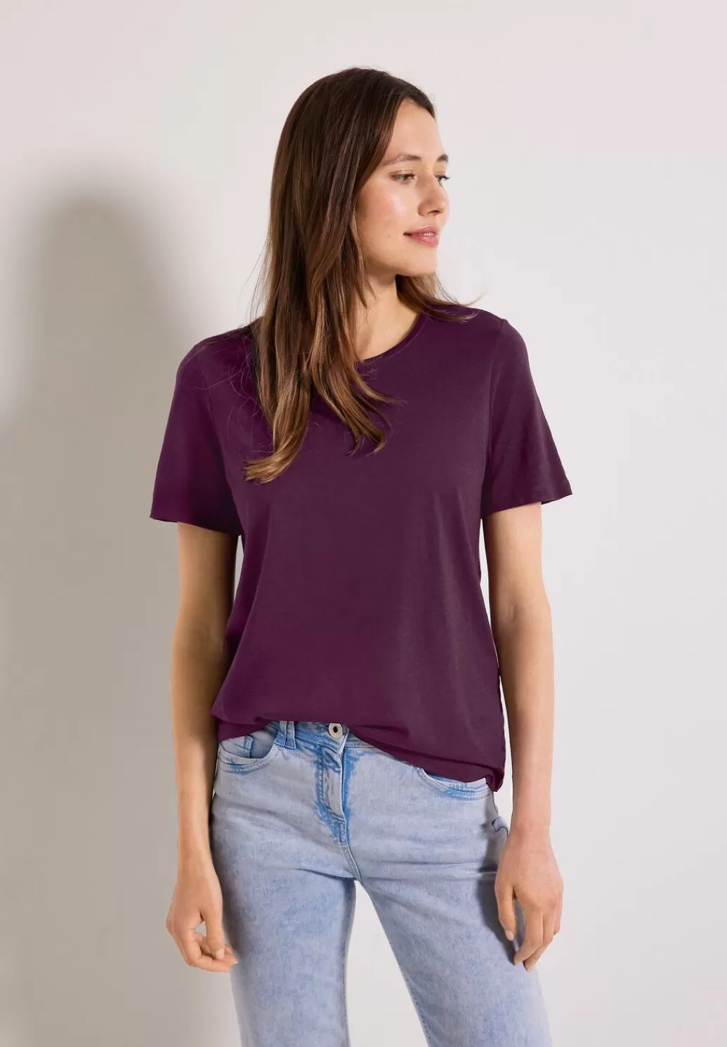 Street One T-Shirt In Unifarbe^Damen Shirts