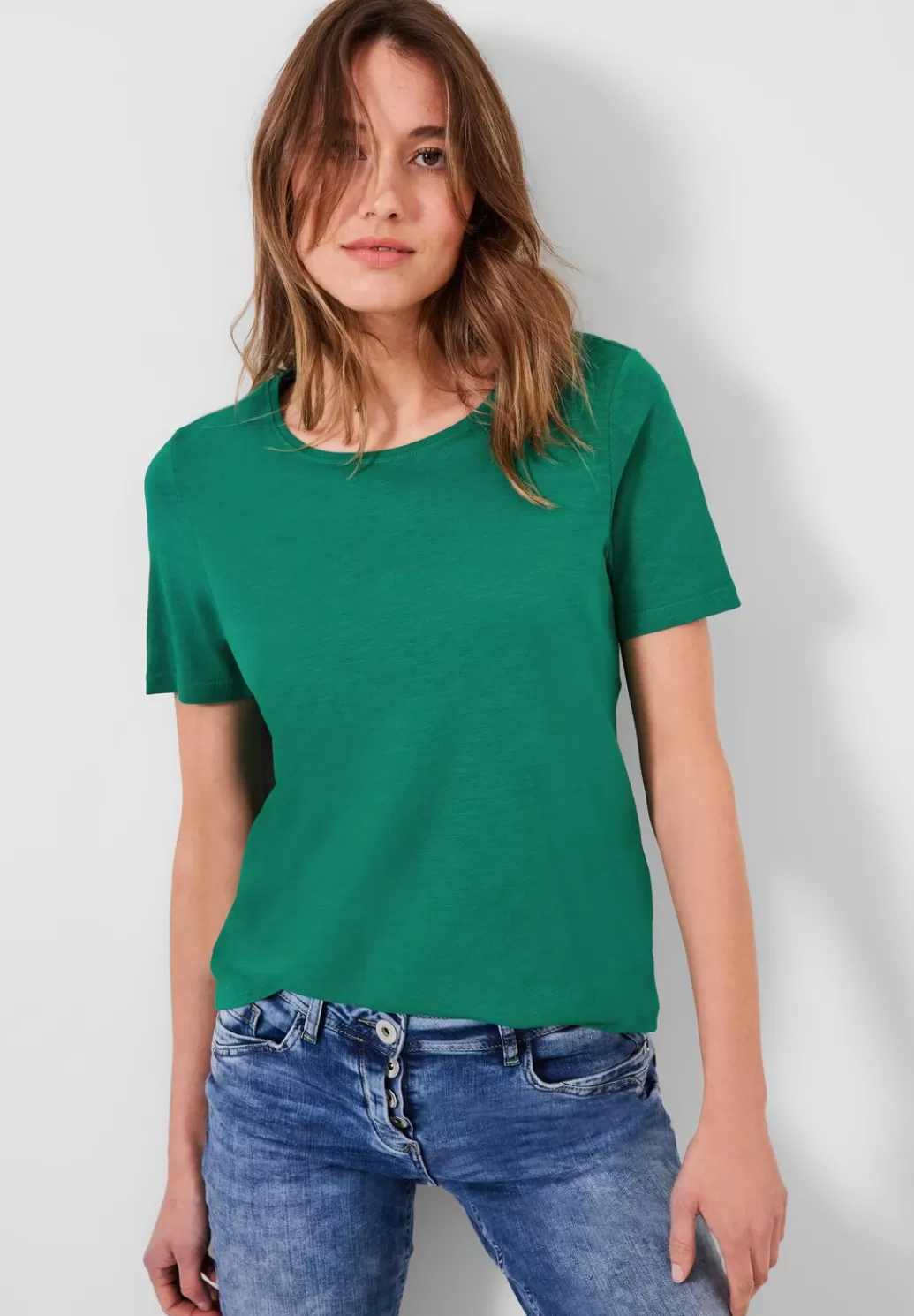 Street One T-Shirt In Unifarbe^Damen Shirts