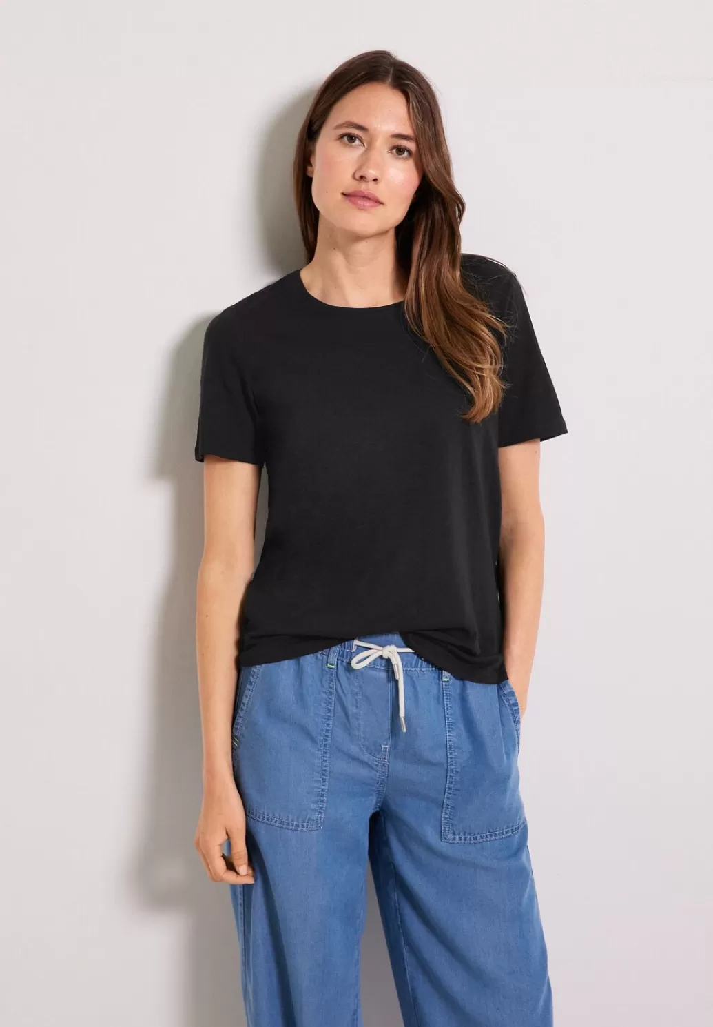 Street One T-Shirt In Unifarbe^Damen Shirts