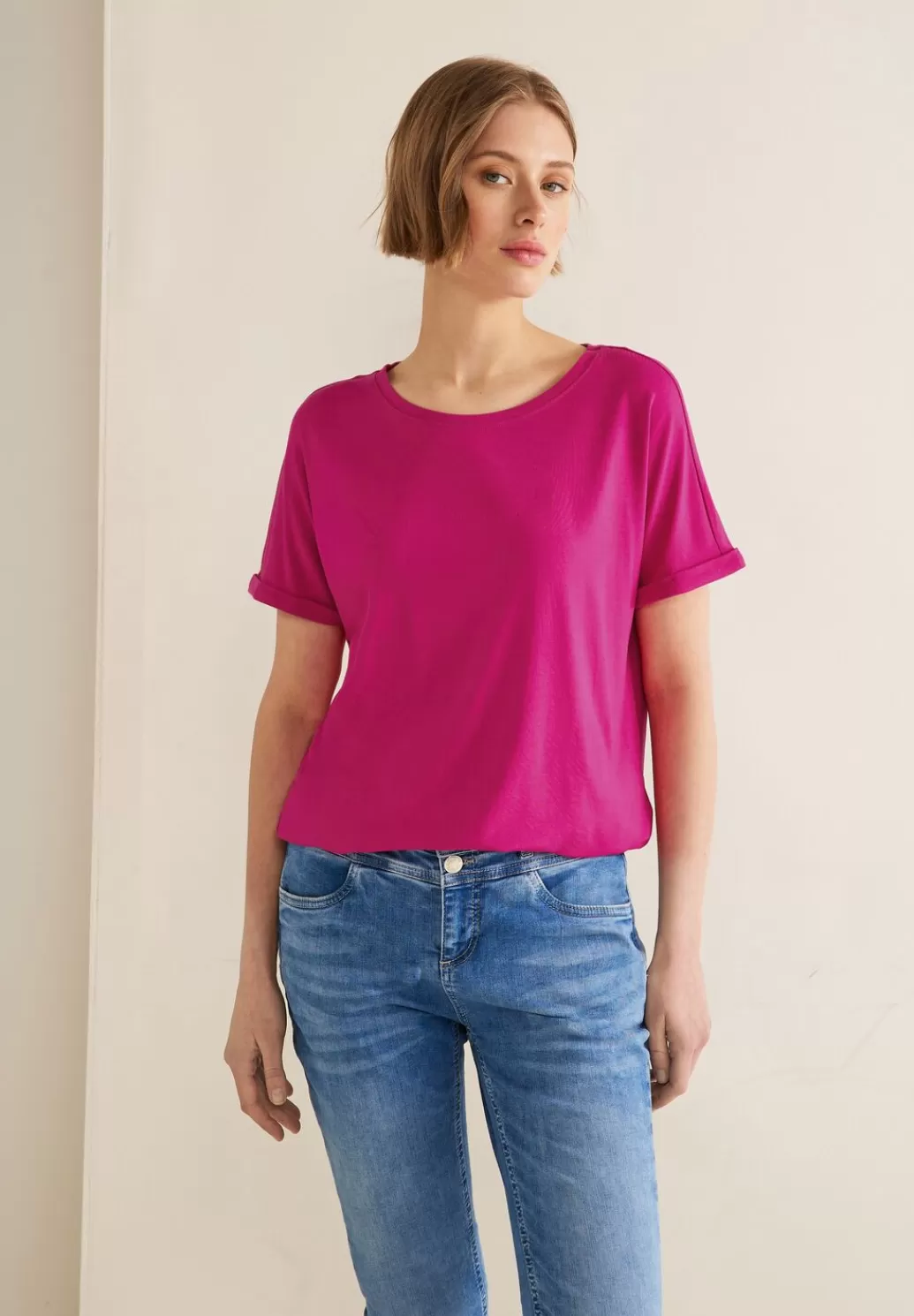 Street One T-Shirt In Unifarbe^Damen Shirts