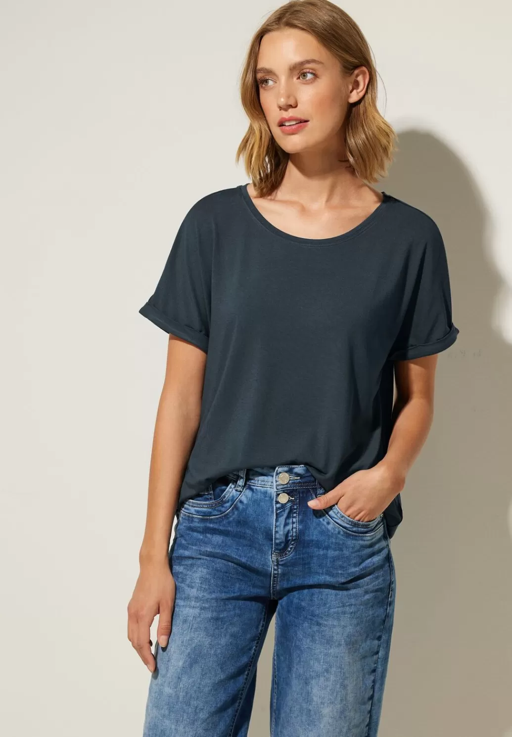 Street One T-Shirt In Unifarbe^Damen Shirts