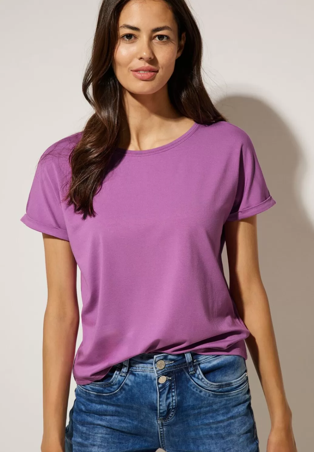 Street One T-Shirt In Unifarbe^Damen Shirts