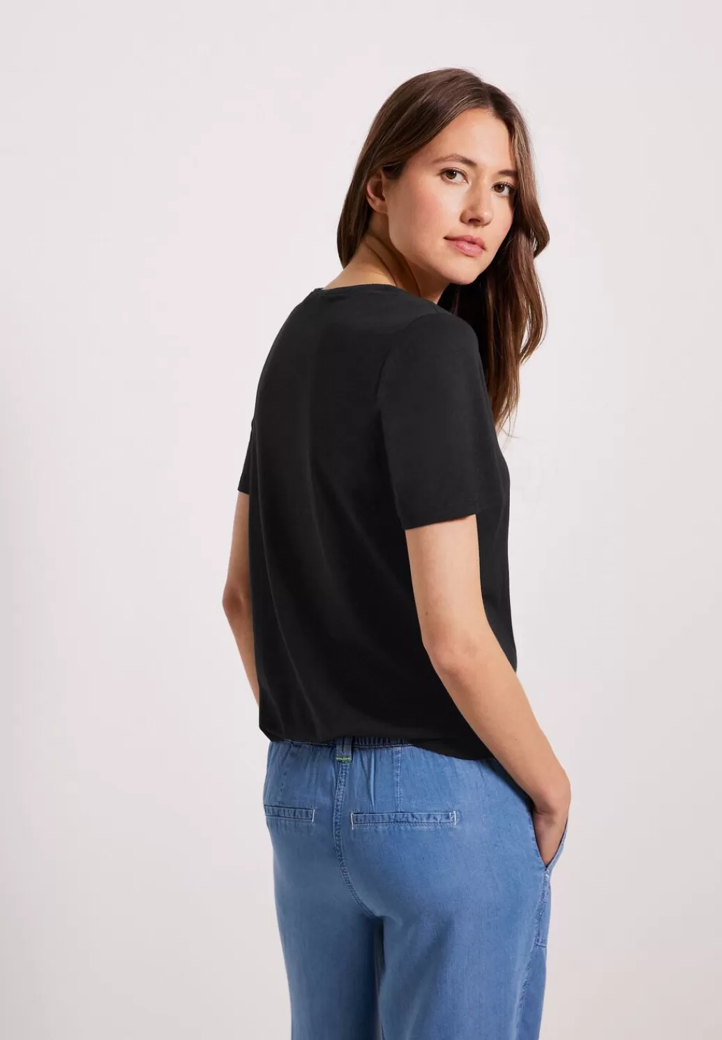 Street One T-Shirt In Unifarbe^Damen Shirts