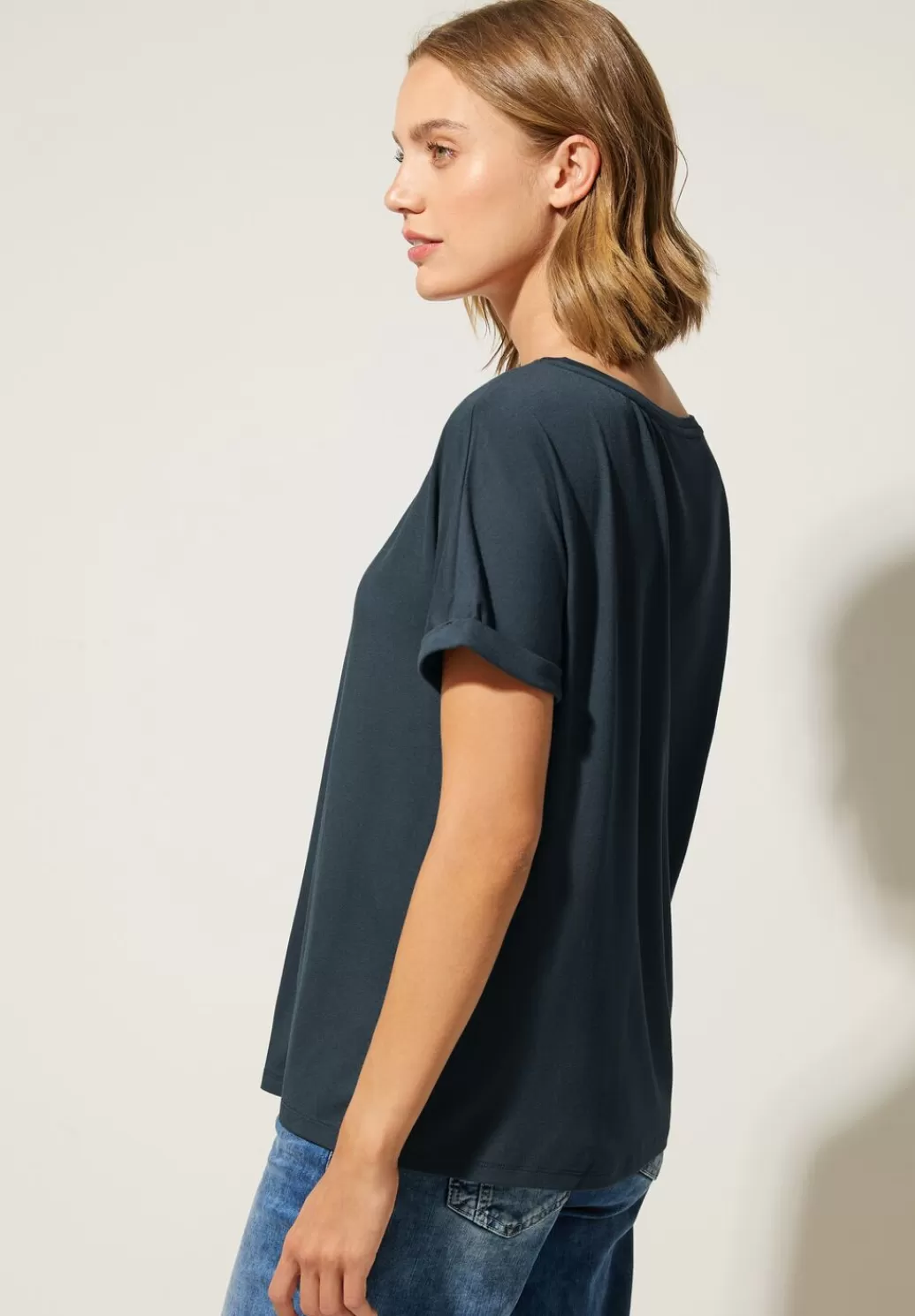 Street One T-Shirt In Unifarbe^Damen Shirts