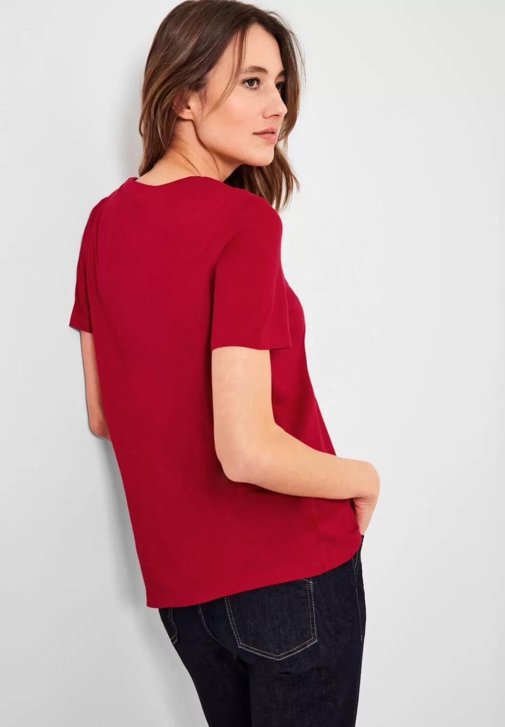 Street One T-Shirt In Unifarbe^Damen Shirts