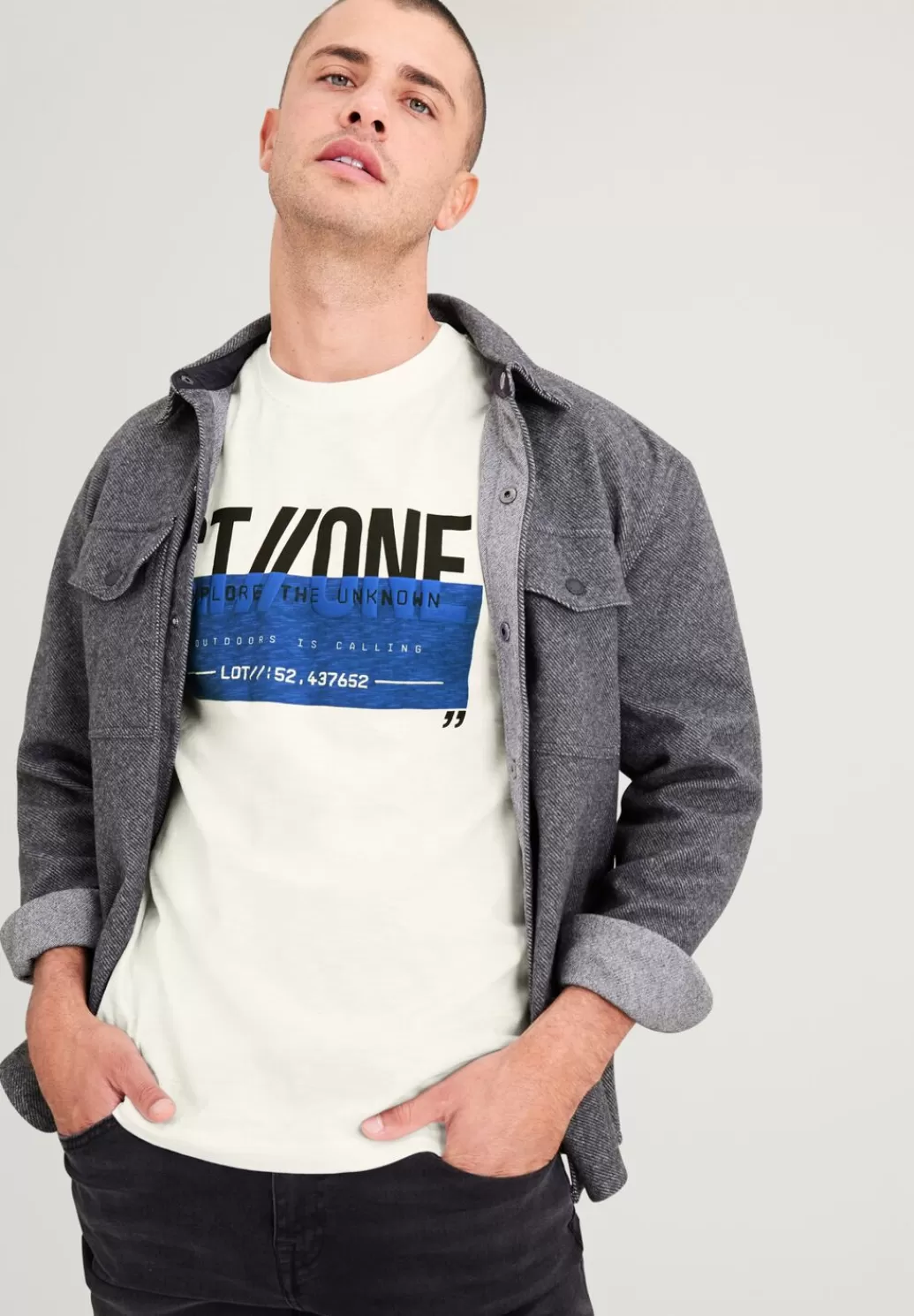 Street One T-Shirt Mit 3D Frontprint^Herren T-Shirts & Polos