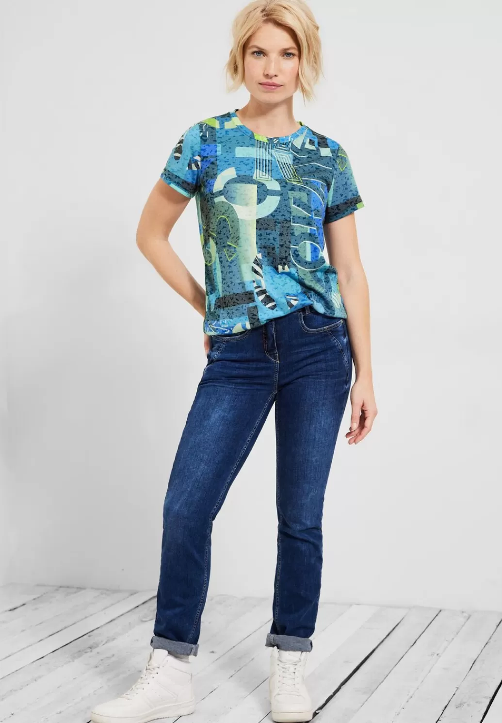 Street One T-Shirt Mit Alloverprint^Damen Shirts