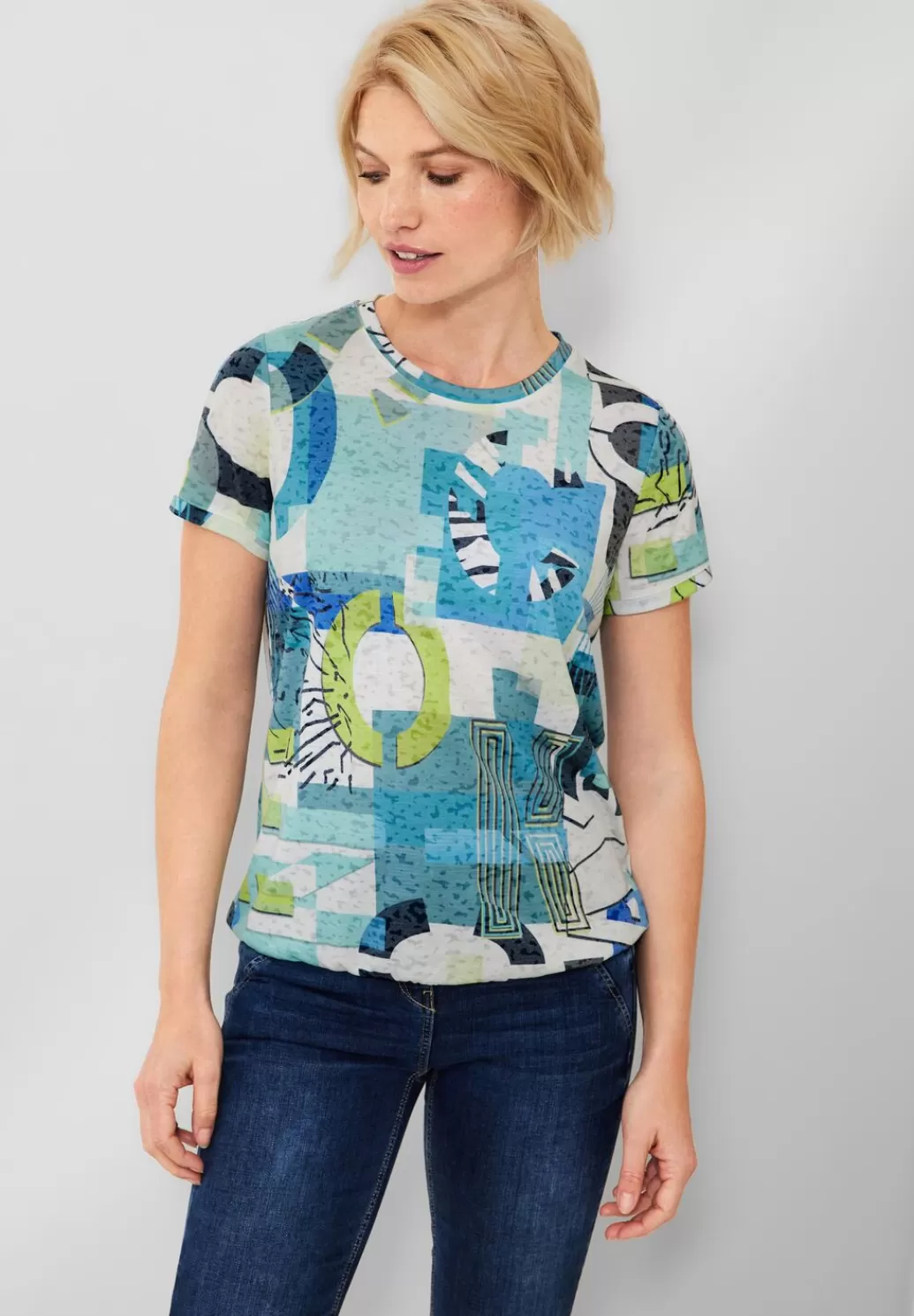 Street One T-Shirt Mit Alloverprint^Damen Shirts