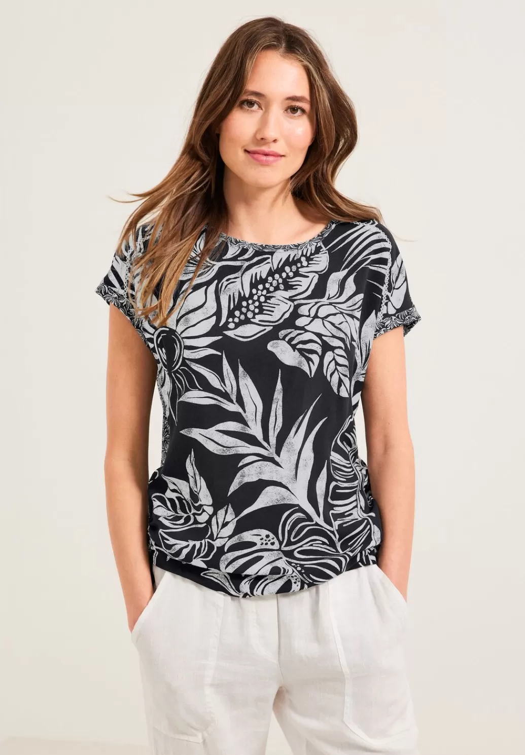 Street One T-Shirt Mit Blatterprint^Damen Shirts