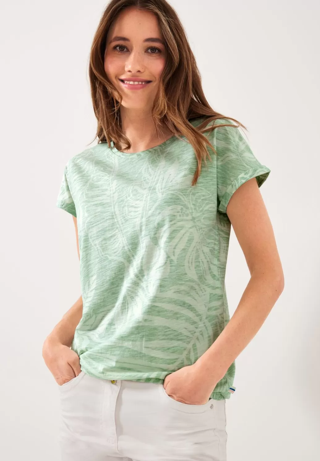 Street One T-Shirt Mit Blatterprint^Damen Shirts