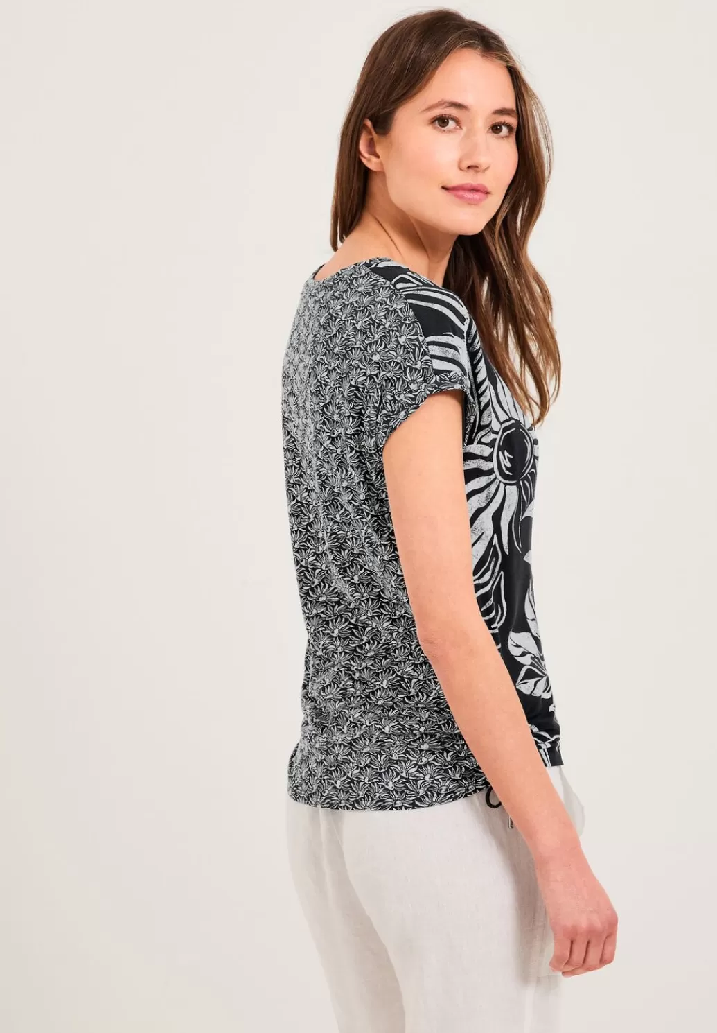 Street One T-Shirt Mit Blatterprint^Damen Shirts