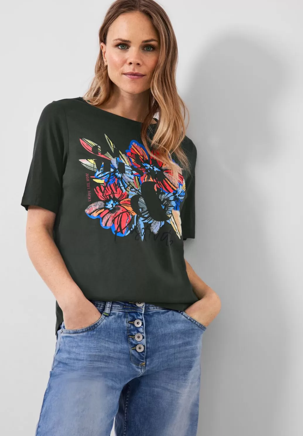 Street One T-Shirt Mit Blumen Fotoprint^Damen Shirts