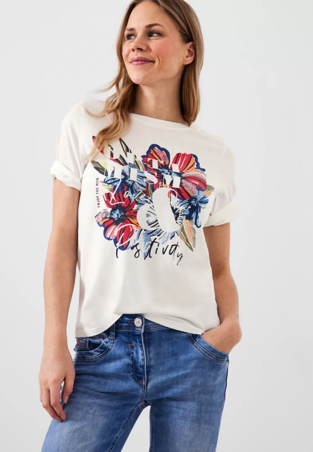 Street One T-Shirt Mit Blumen Fotoprint^Damen Shirts