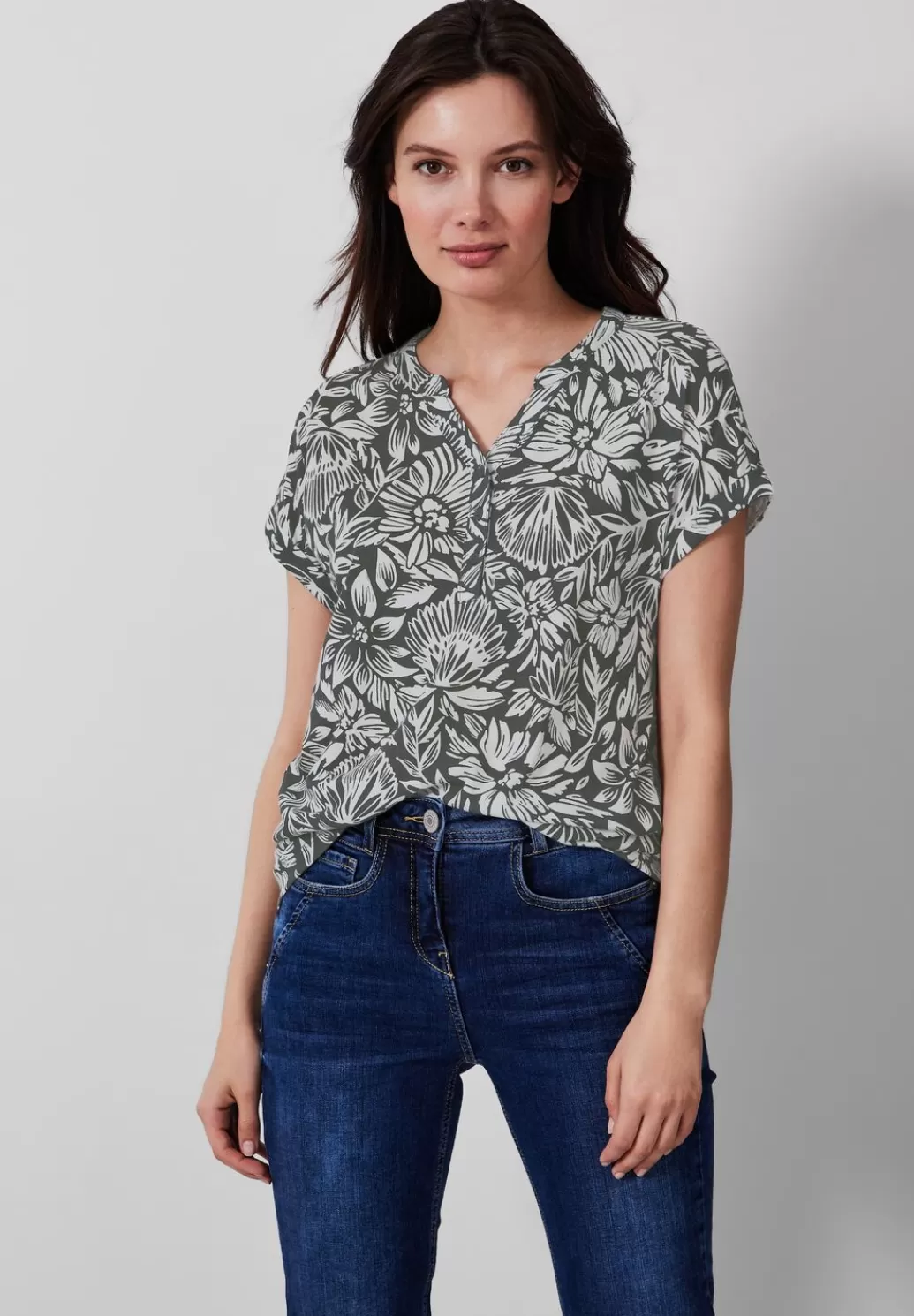 Street One T-Shirt Mit Blumenmuster^Damen Shirts