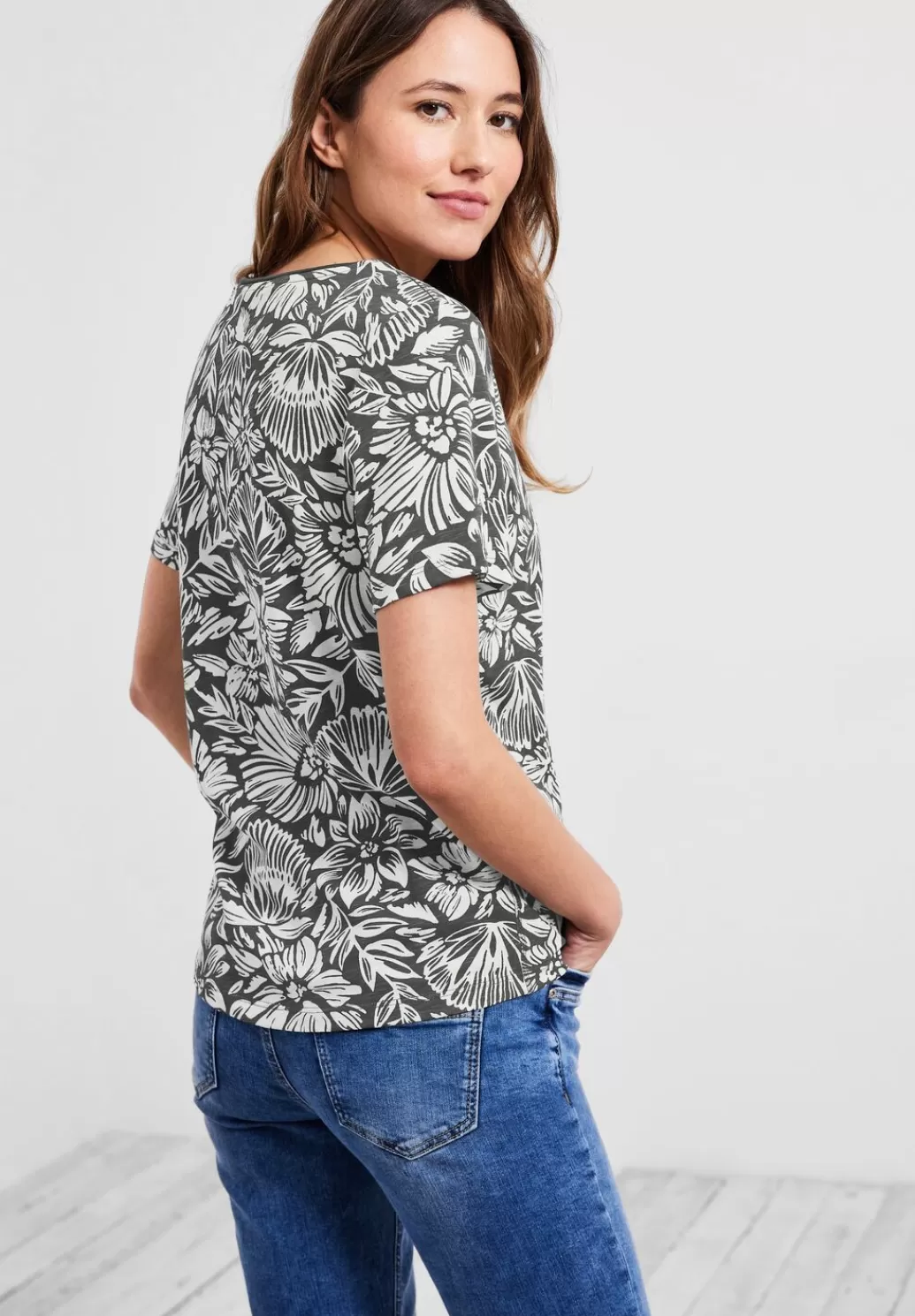 Street One T-Shirt Mit Blumenmuster^Damen Shirts