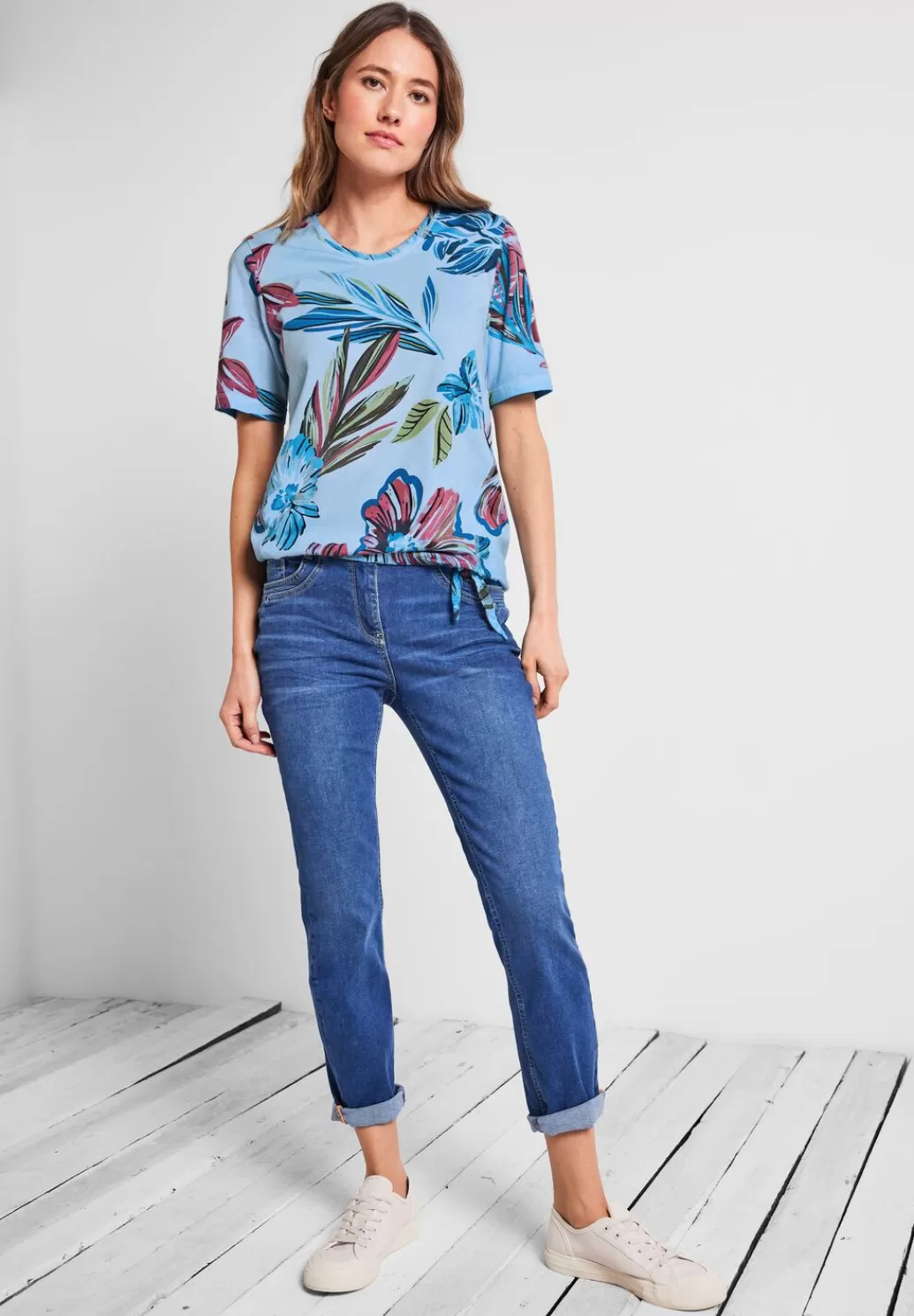 Street One T-Shirt Mit Blumenprint^Damen Shirts