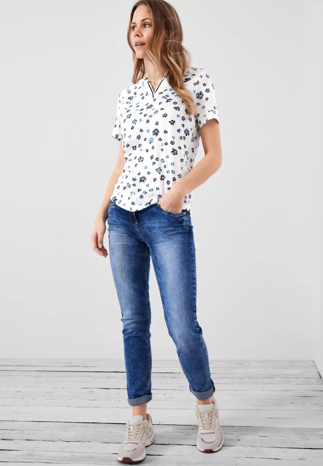 Street One T-Shirt Mit Blumenprint^Damen Shirts