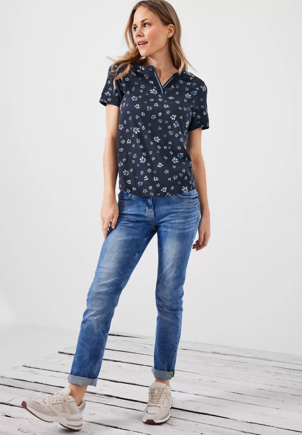 Street One T-Shirt Mit Blumenprint^Damen Shirts