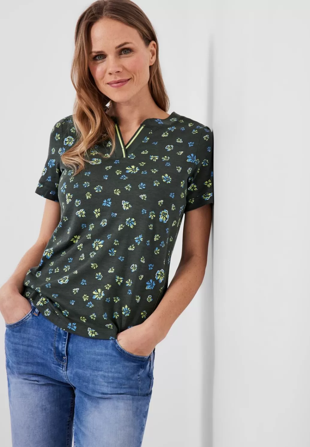 Street One T-Shirt Mit Blumenprint^Damen Shirts