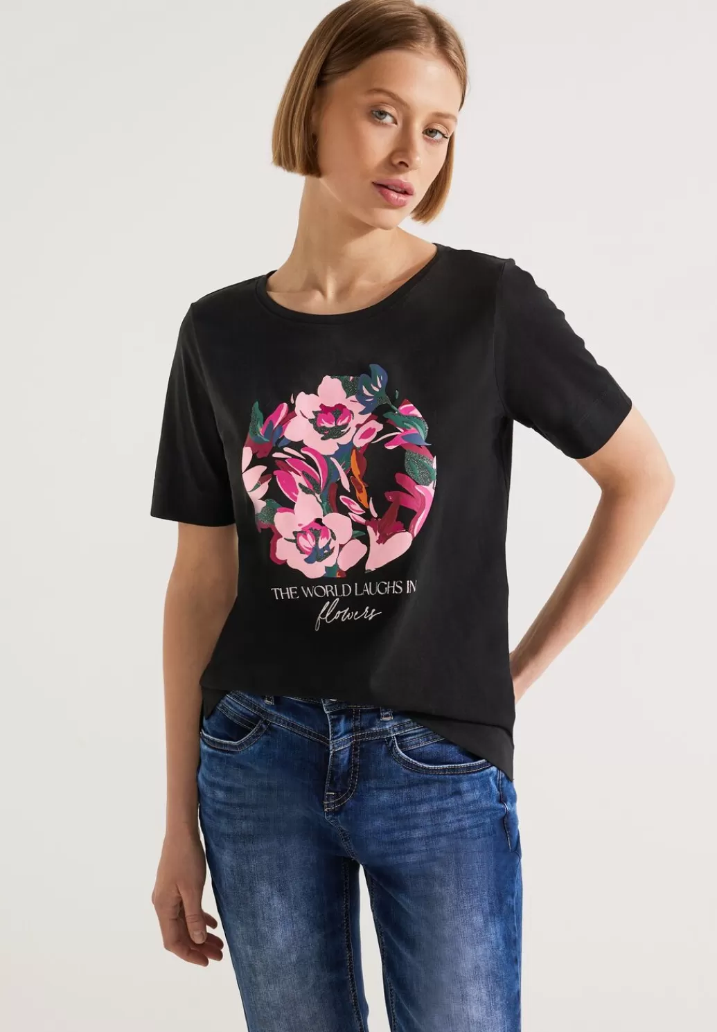 Street One T-Shirt Mit Blumenprint^Damen Shirts