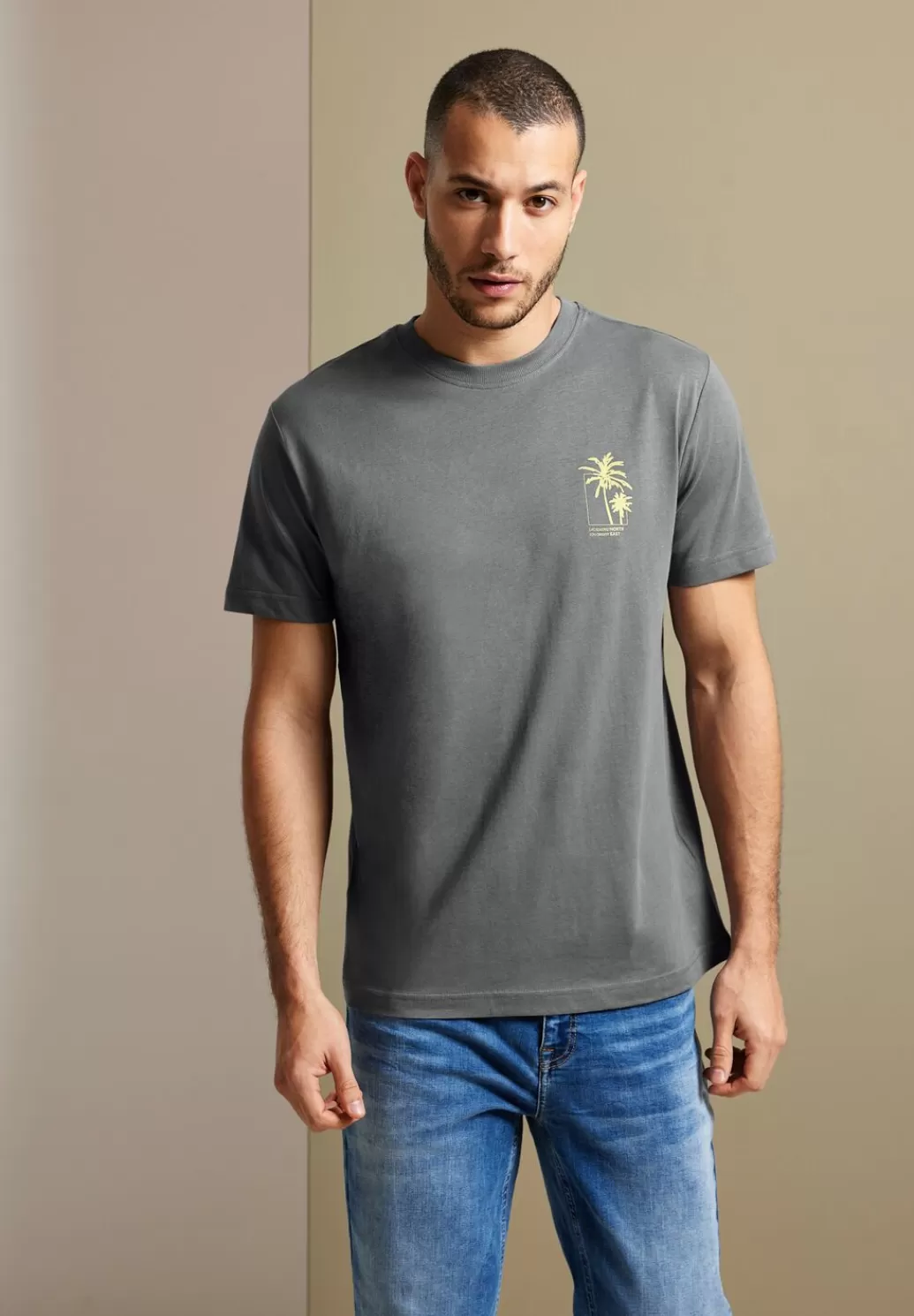 Street One T-Shirt Mit Brustprint^Herren T-Shirts & Polos