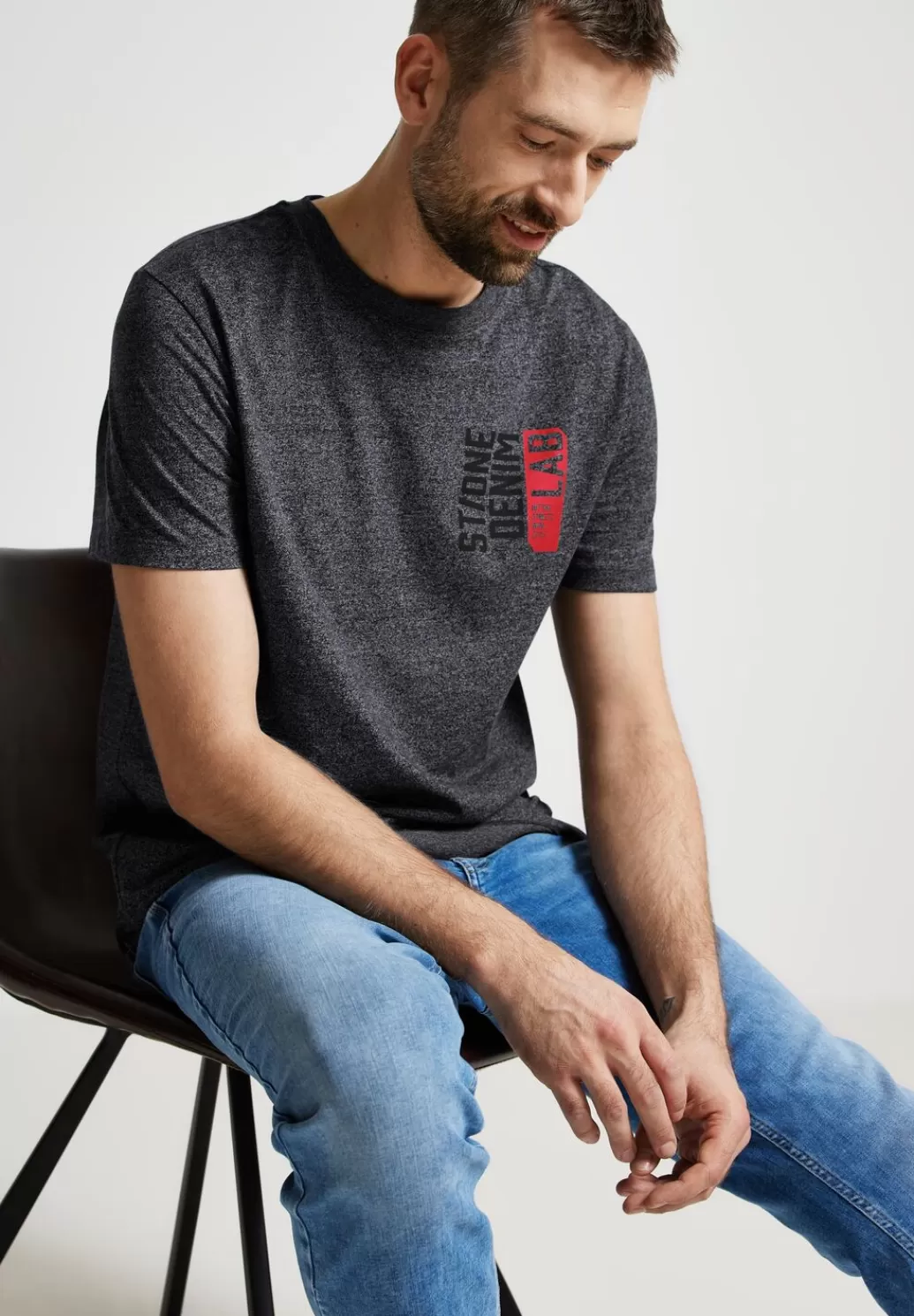 Street One T-Shirt Mit Brustprint^Herren T-Shirts & Polos