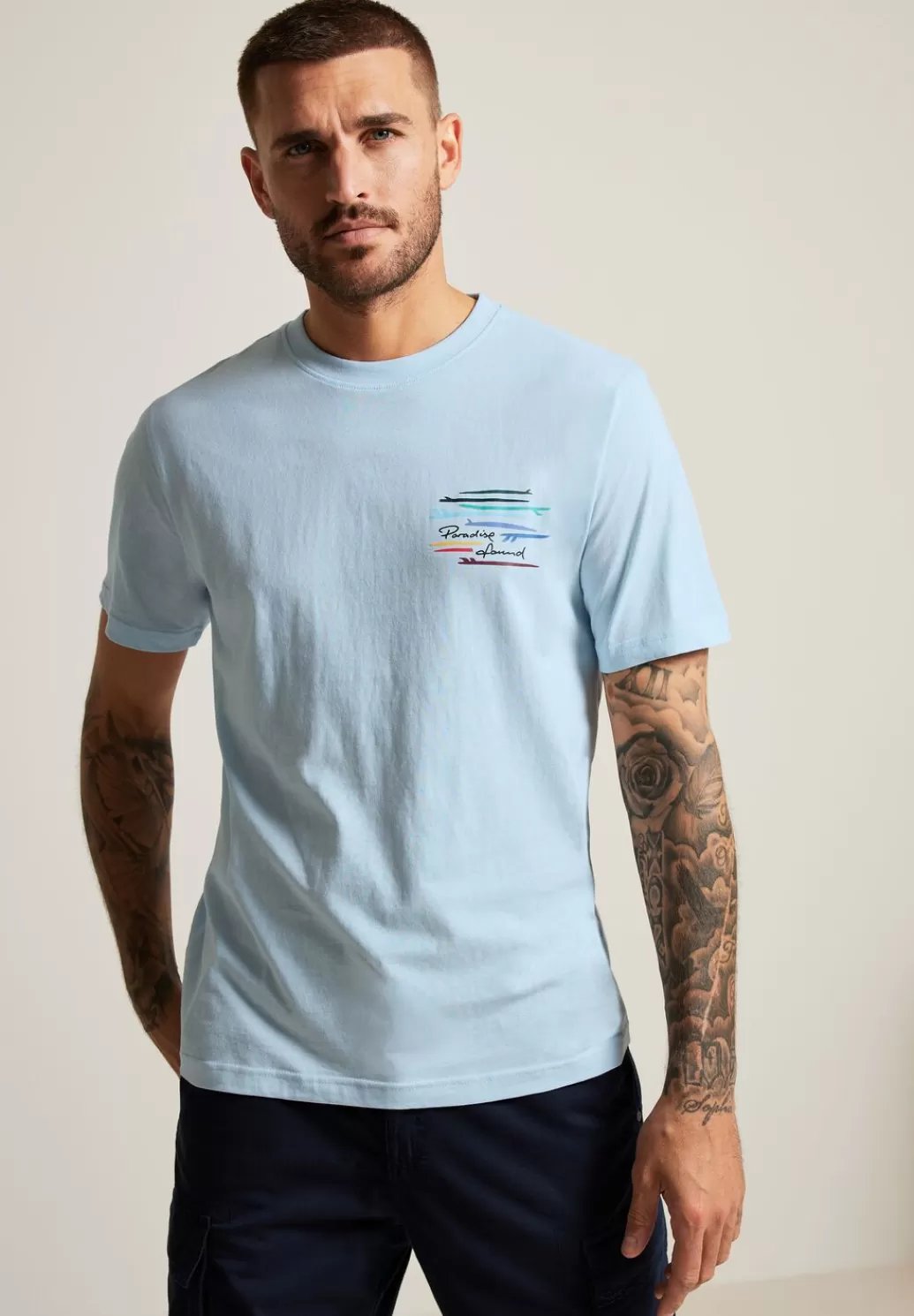 Street One T-Shirt Mit Brustprint^Herren T-Shirts & Polos