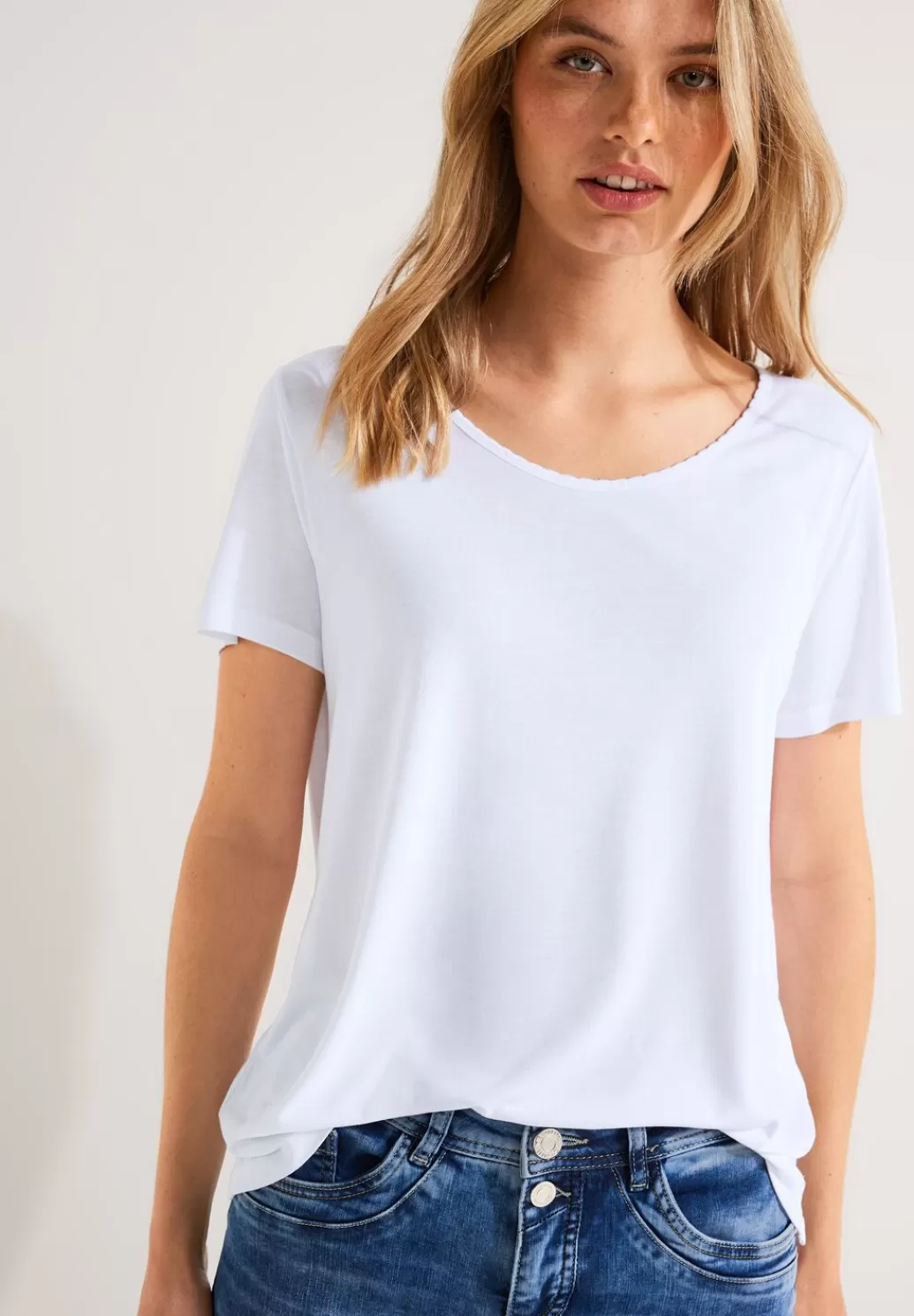 Street One T-Shirt Mit Dekotape^Damen Shirts