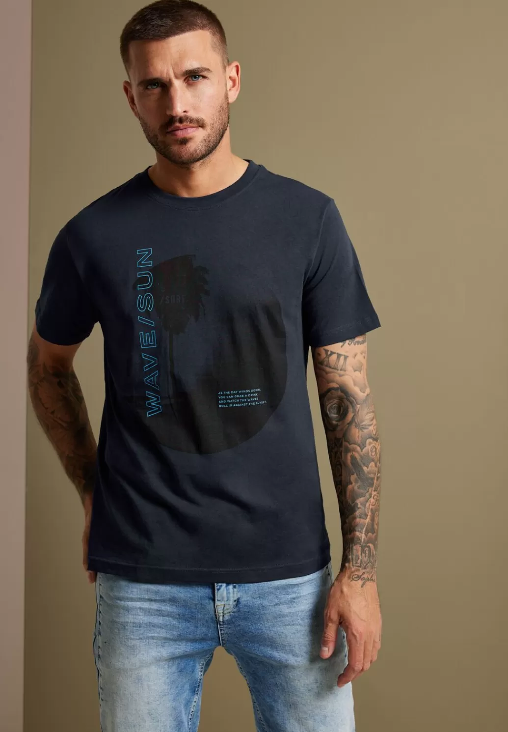 Street One T-Shirt Mit Fotoprint^Herren T-Shirts & Polos