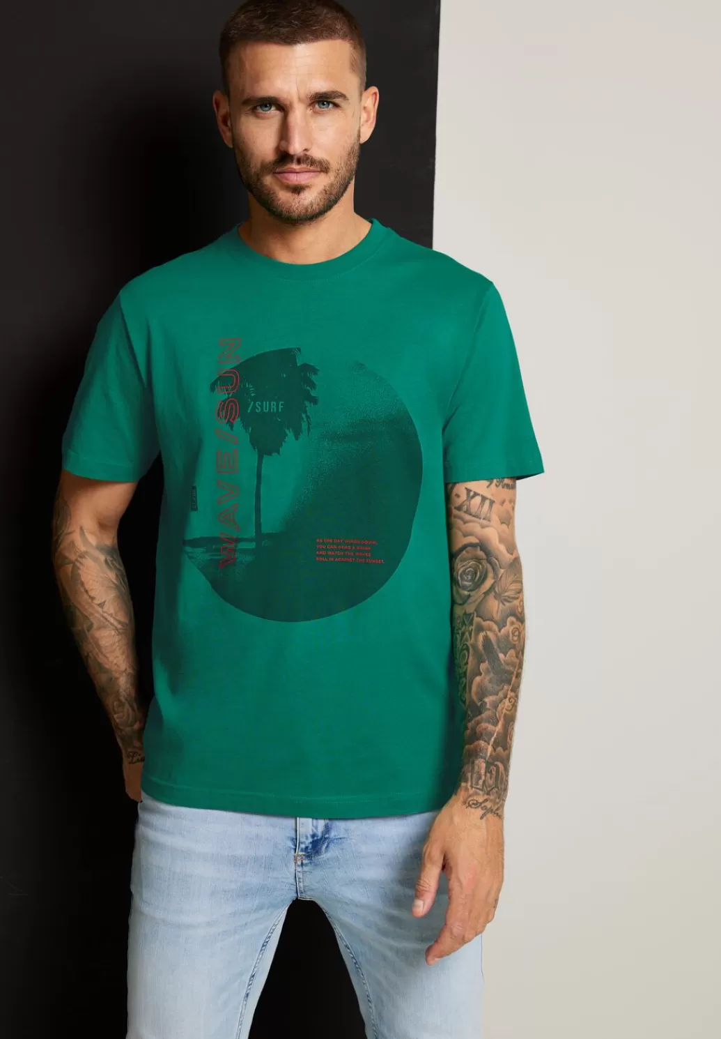 Street One T-Shirt Mit Fotoprint^Herren T-Shirts & Polos