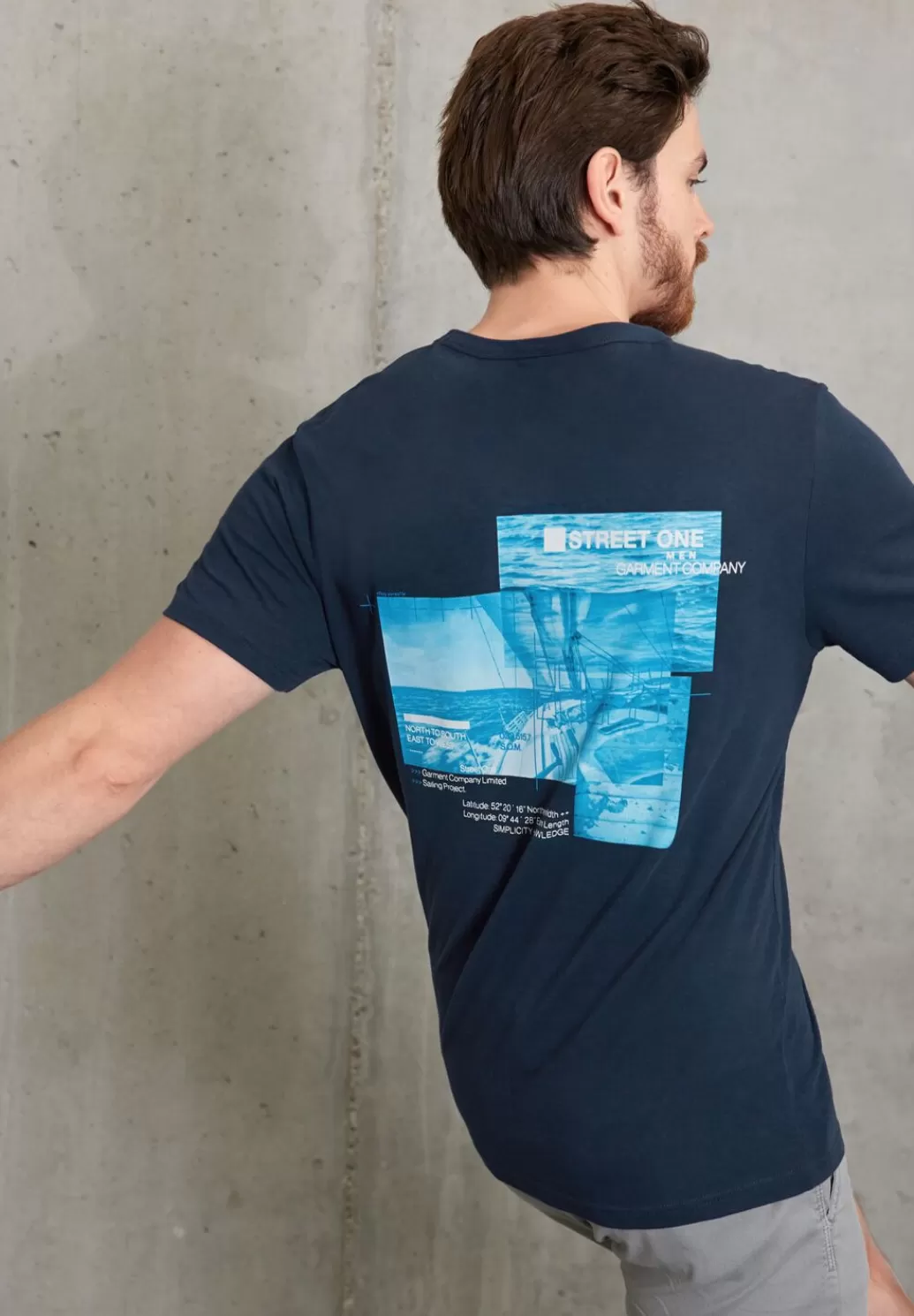 Street One T-Shirt Mit Fotoprint^Herren T-Shirts & Polos