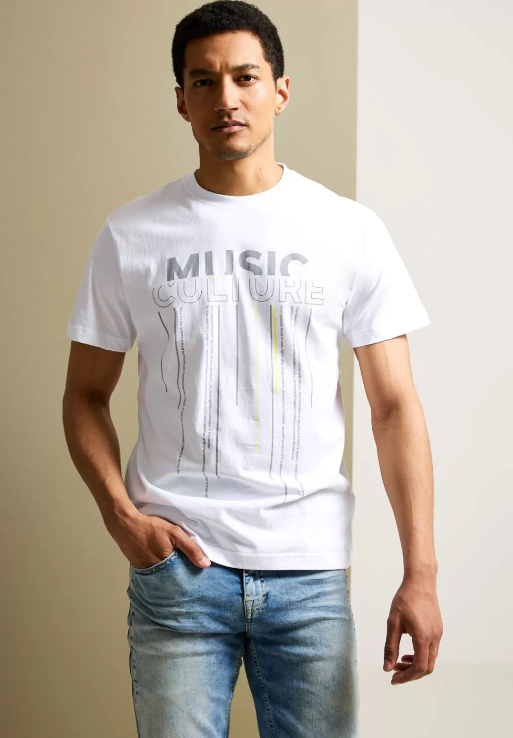 Street One T-Shirt Mit Frontprint^Herren T-Shirts & Polos