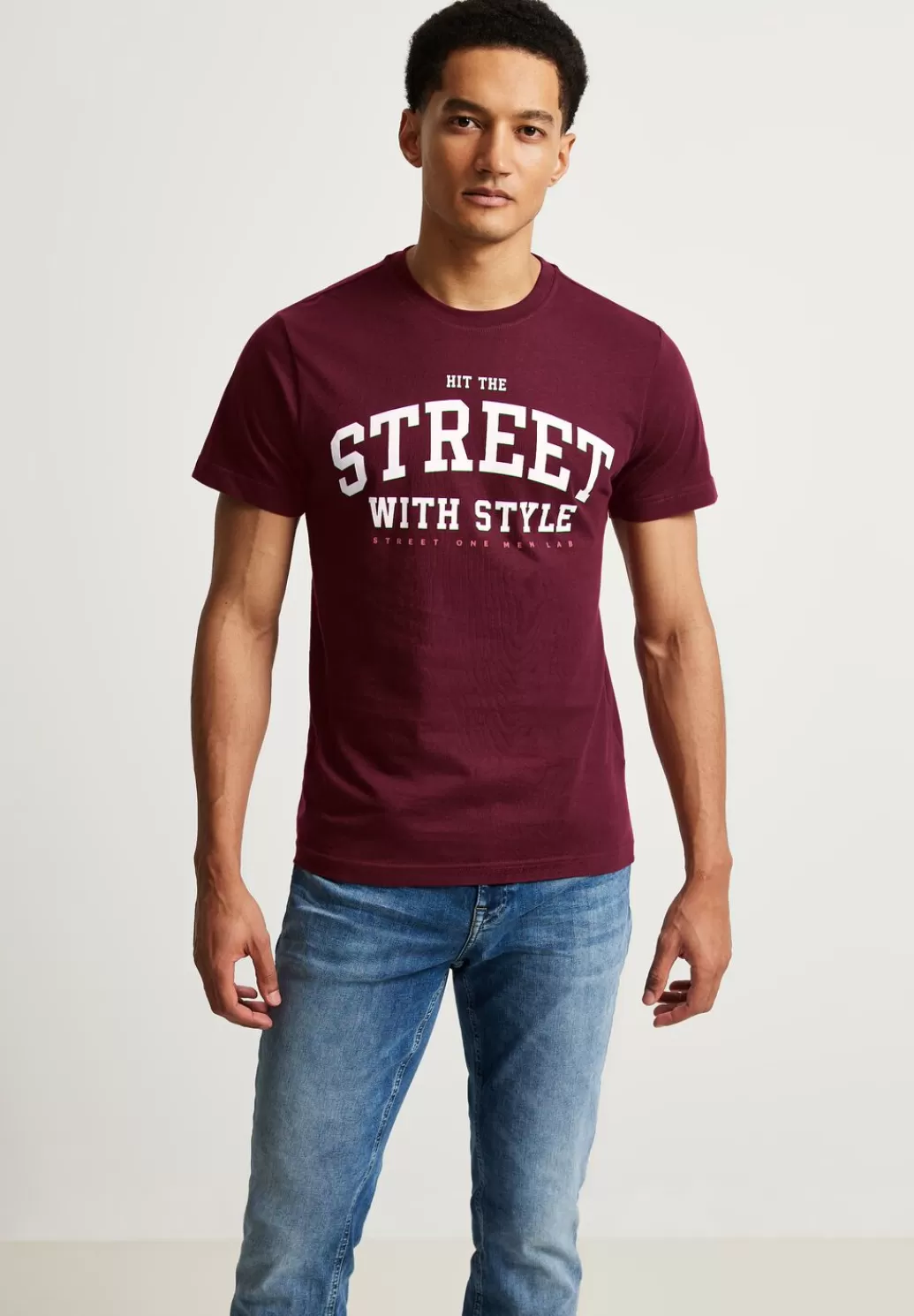 Street One T-Shirt Mit Frontprint^Herren T-Shirts & Polos