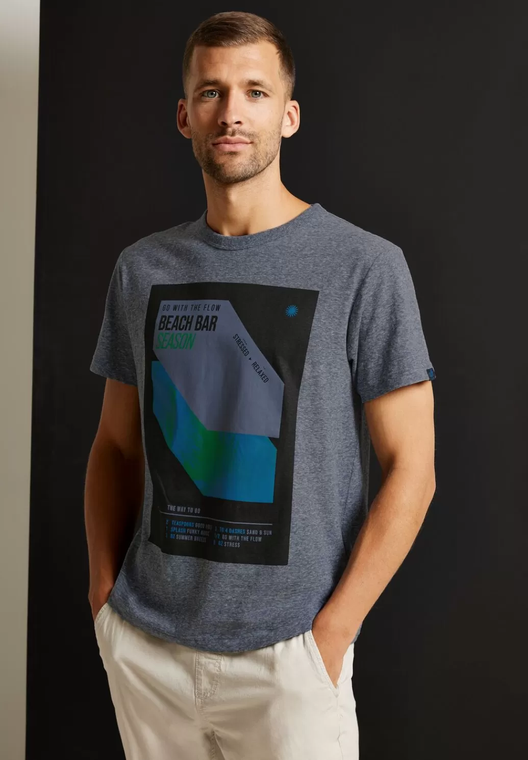 Street One T-Shirt Mit Frontprint^Herren T-Shirts & Polos