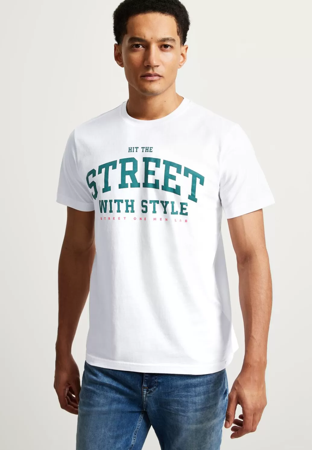 Street One T-Shirt Mit Frontprint^Herren T-Shirts & Polos