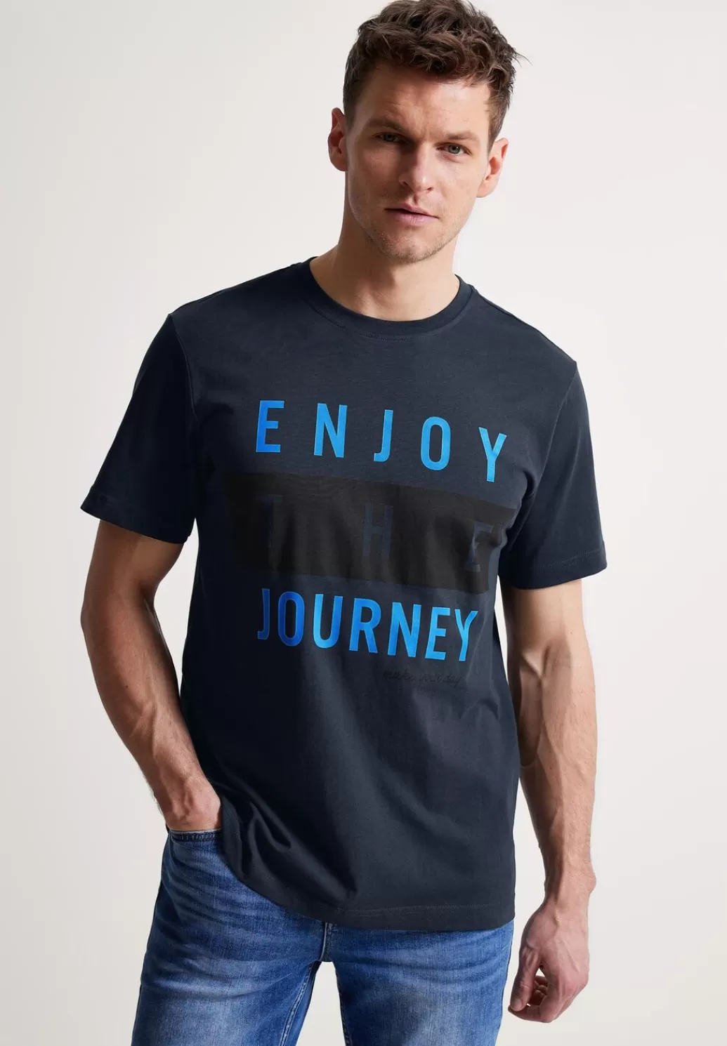 Street One T-Shirt Mit Frontprint^Herren T-Shirts & Polos