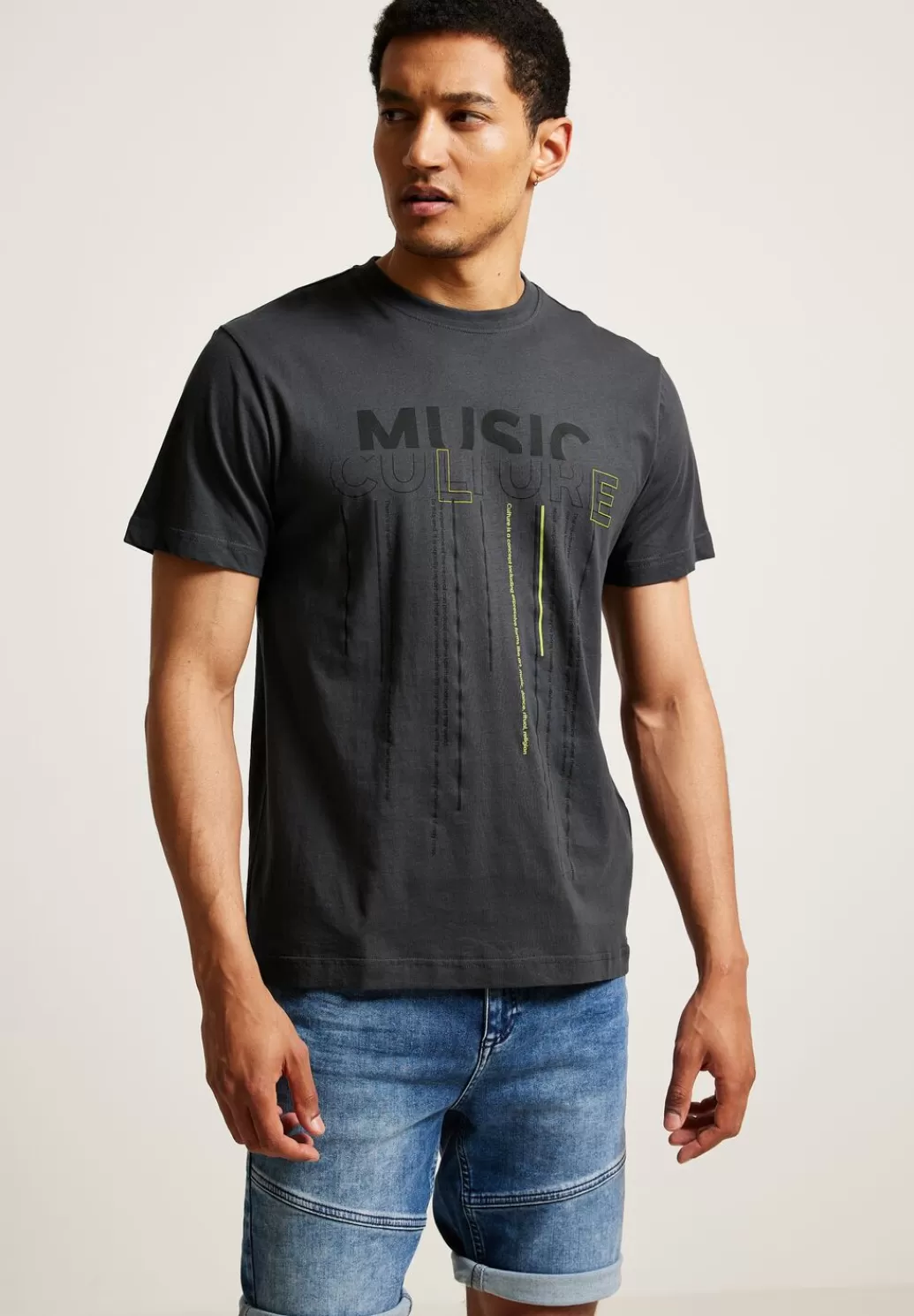 Street One T-Shirt Mit Frontprint^Herren T-Shirts & Polos