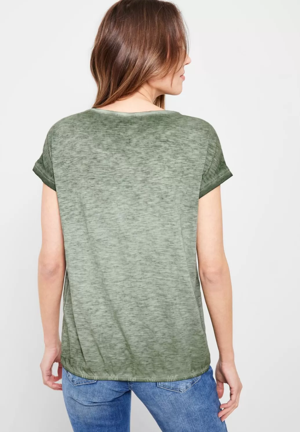 Street One T-Shirt Mit Knopfdessin^Damen Shirts