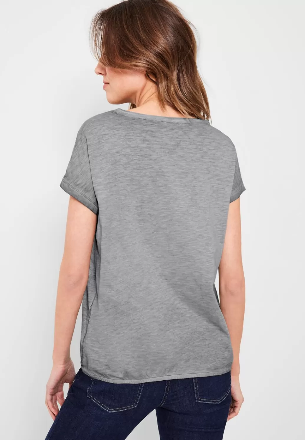 Street One T-Shirt Mit Knopfdessin^Damen Shirts