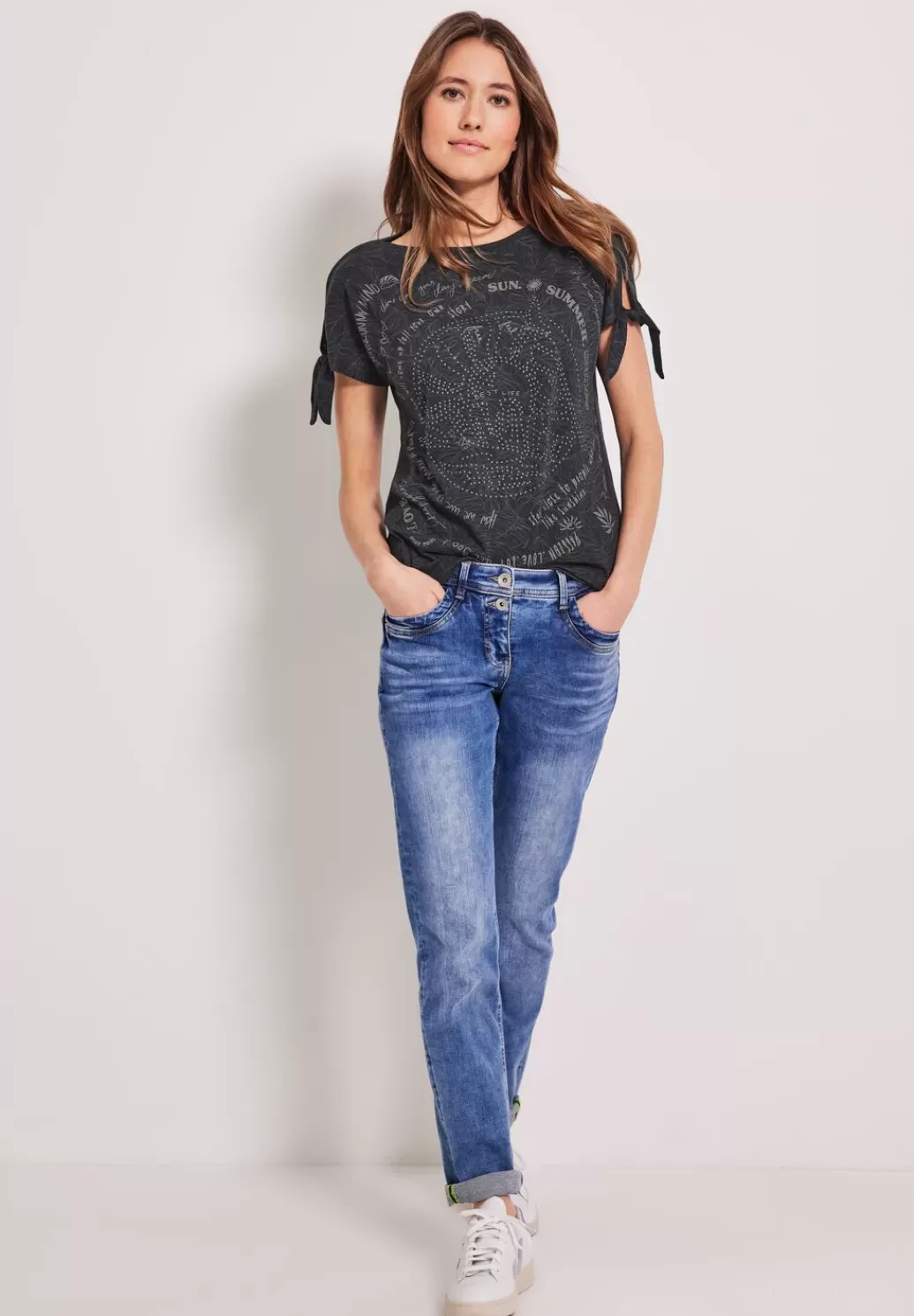 Street One T-Shirt Mit Knotendetail^Damen Shirts