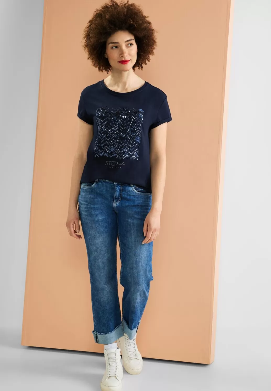 Street One T-Shirt Mit Paillettendetail^Damen Shirts