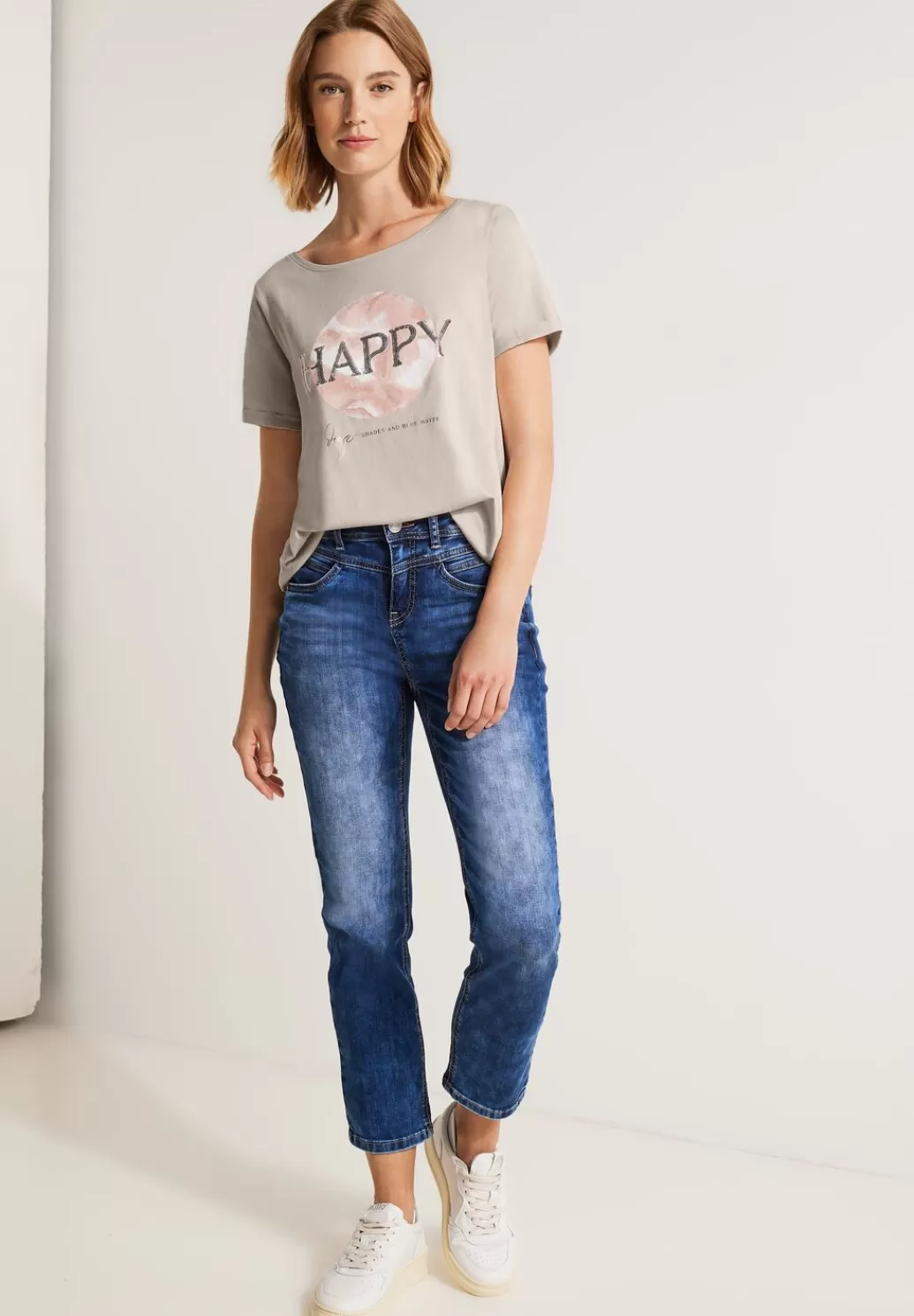 Street One T-Shirt Mit Paillettenprint^Damen Shirts