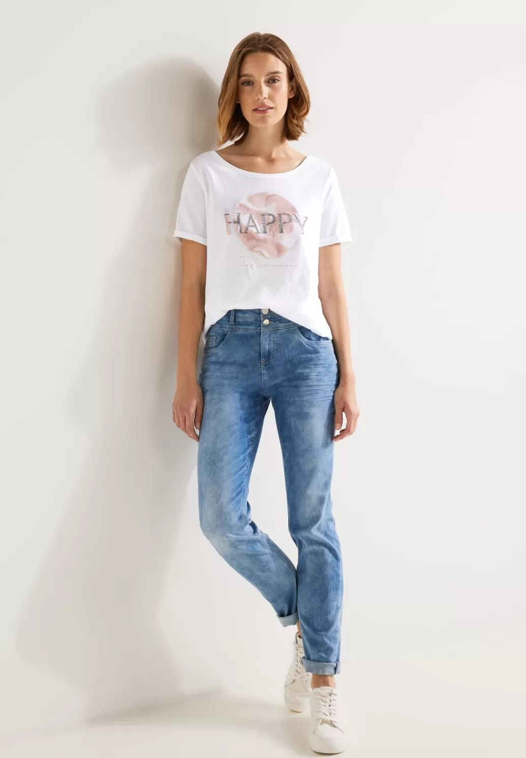 Street One T-Shirt Mit Paillettenprint^Damen Shirts