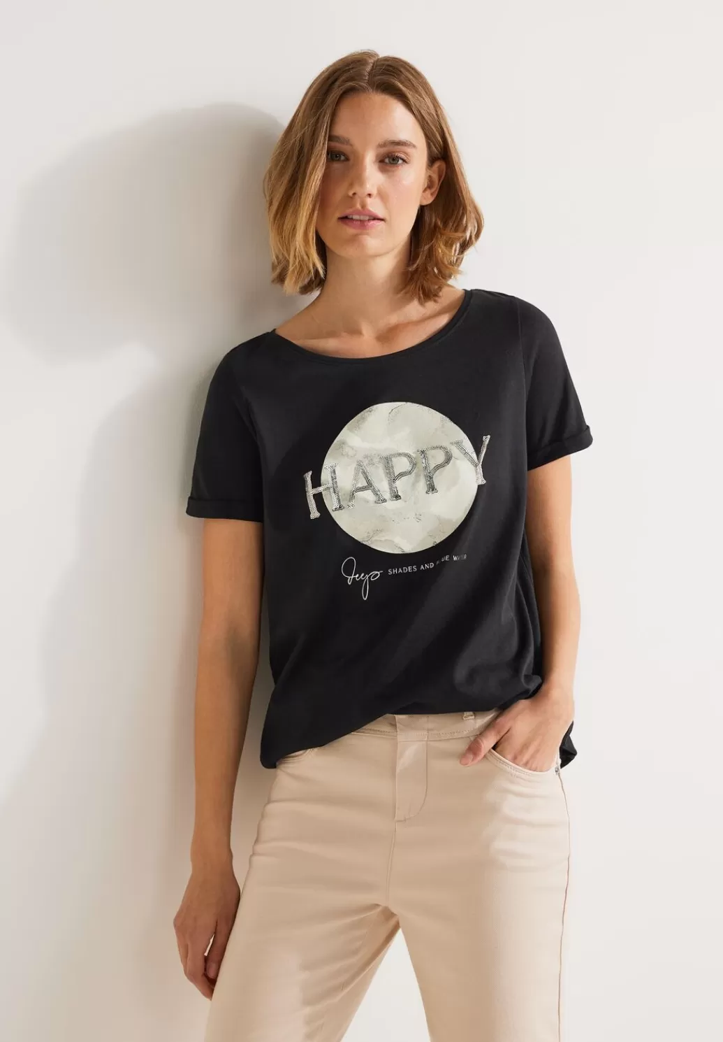 Street One T-Shirt Mit Paillettenprint^Damen Shirts