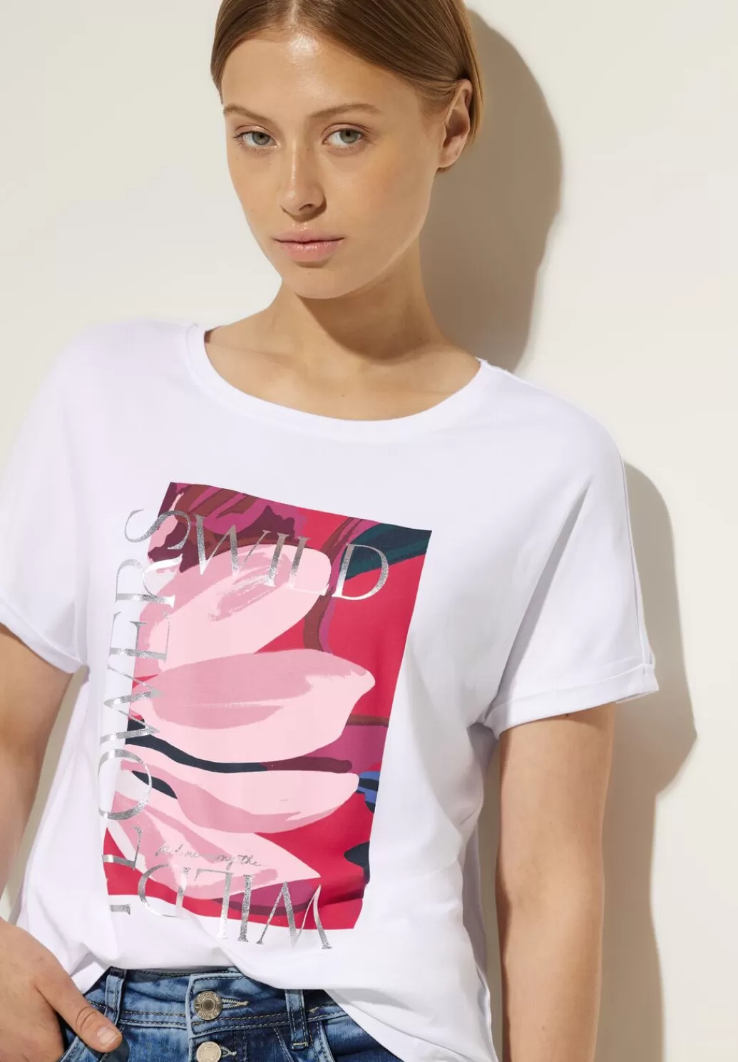 Street One T-Shirt Mit Partprint^Damen Shirts