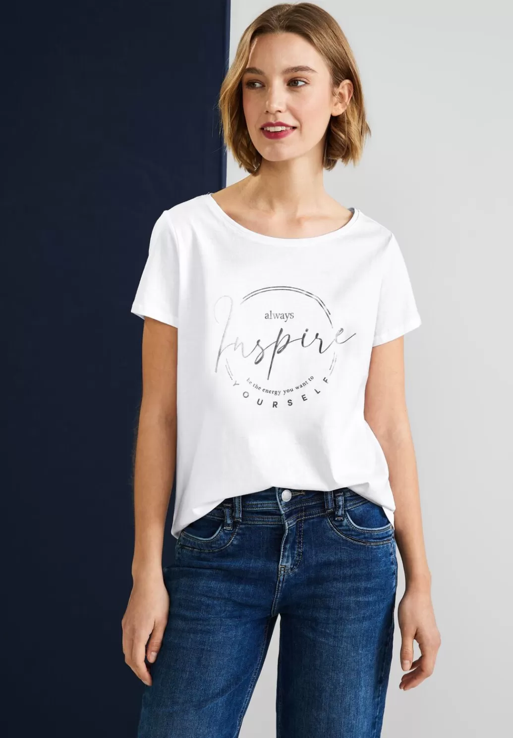 Street One T-Shirt Mit Partprint^Damen Shirts