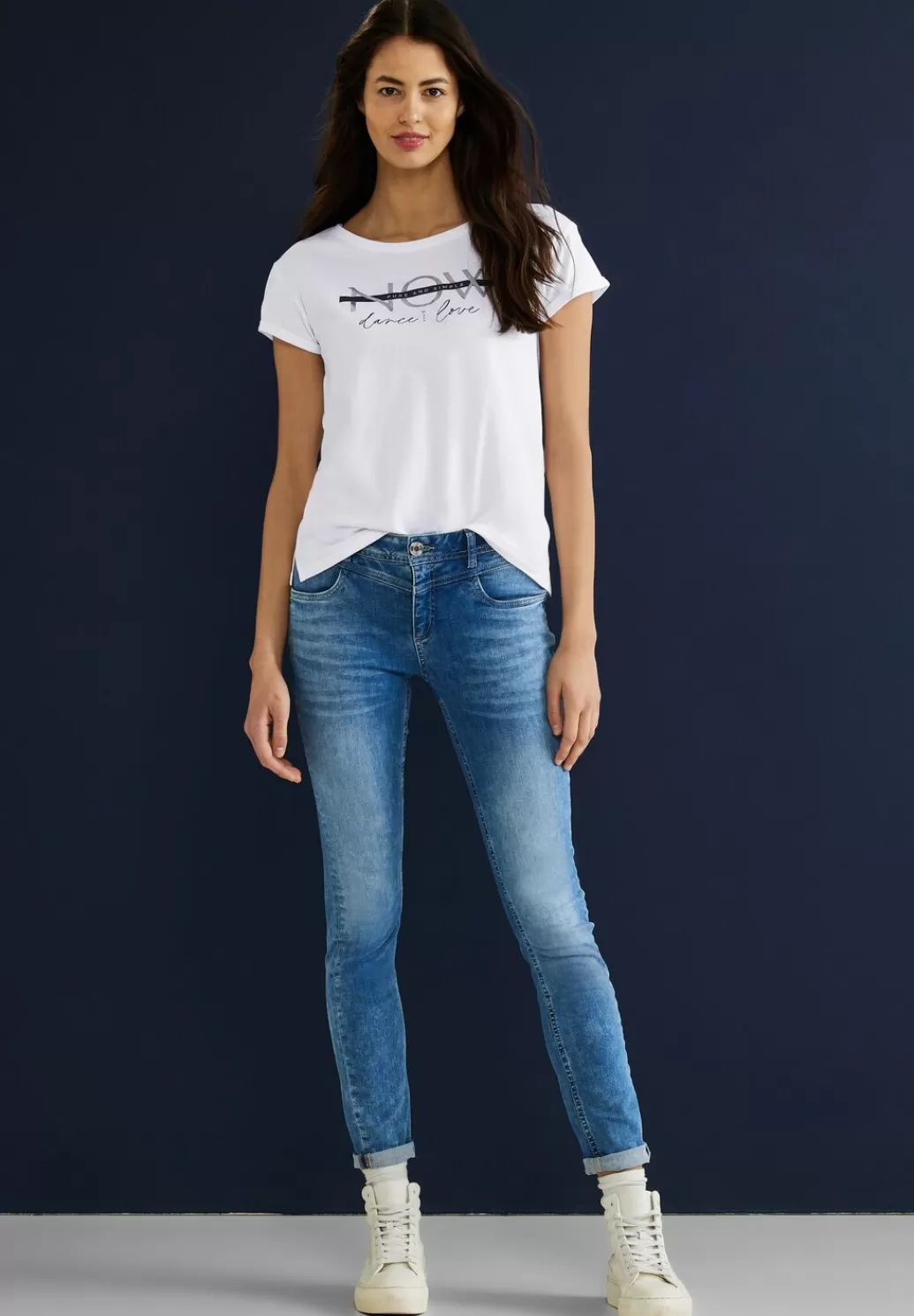 Street One T-Shirt Mit Partprint^Damen Shirts