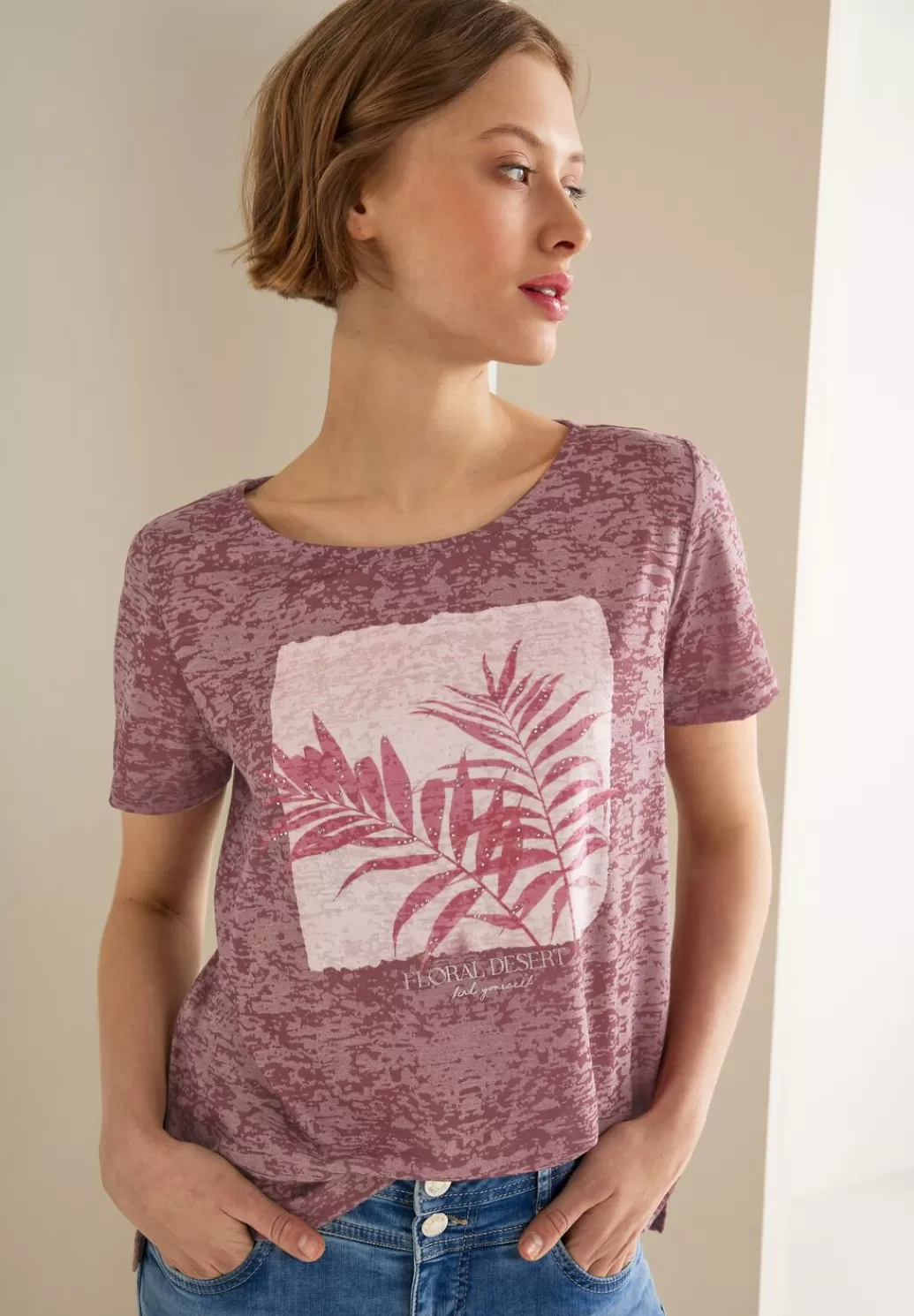 Street One T-Shirt Mit Partprint^Damen Shirts